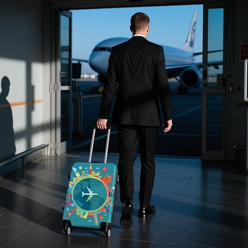 Luggage Cover Protector,Travel Luggage Cover Baggage Suitcase Cover Travel Accessories Hard Shell Case Protectors -Quttly image number 1