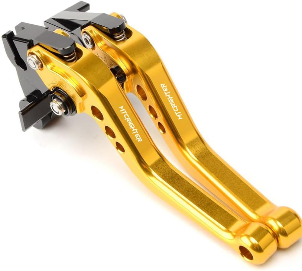 For Triumph Trident 660 2021-2025 Short Brake Lever Clutch Lever, CNC Aluminum Alloy Made (Gold)