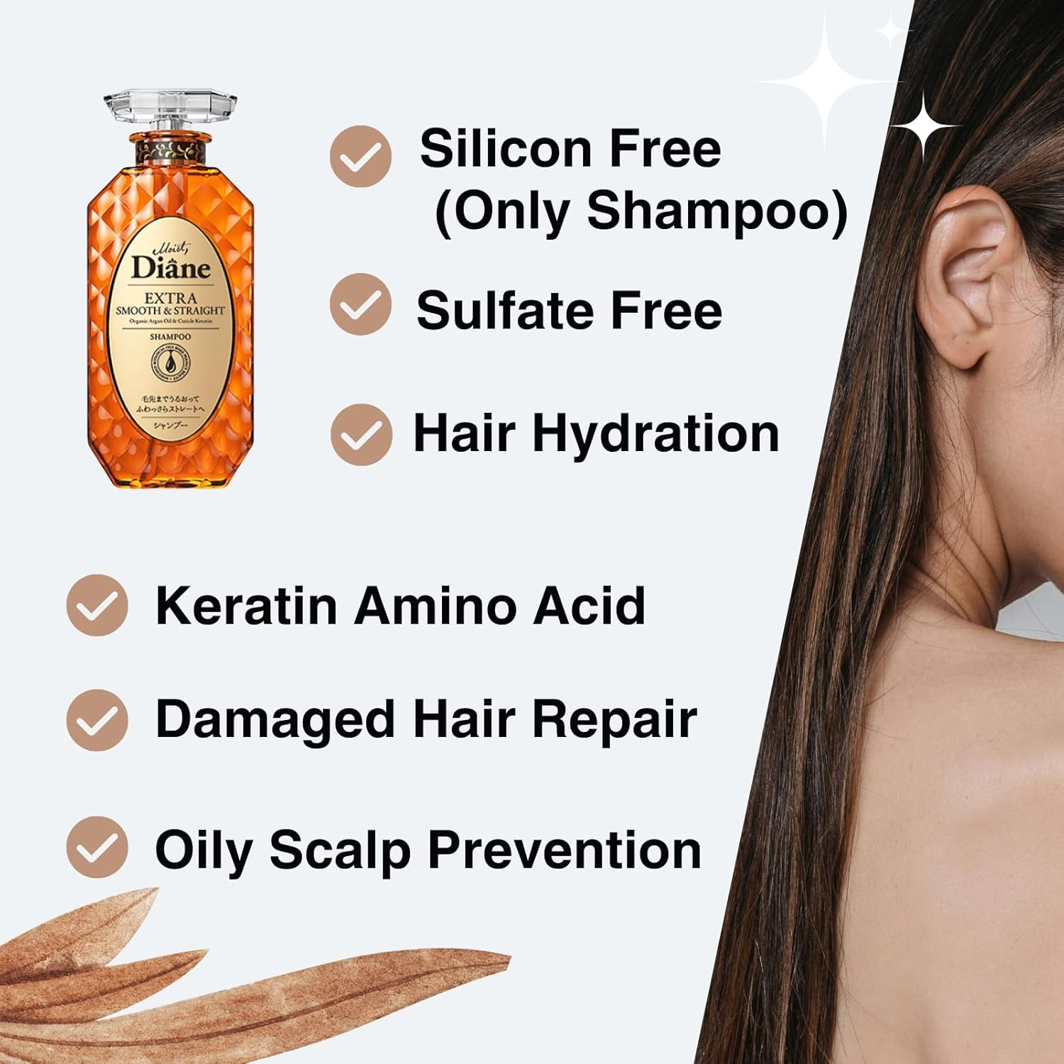 Moist Diane Perfect Beauty Extra Smooth & Straight Shampoo image number 2