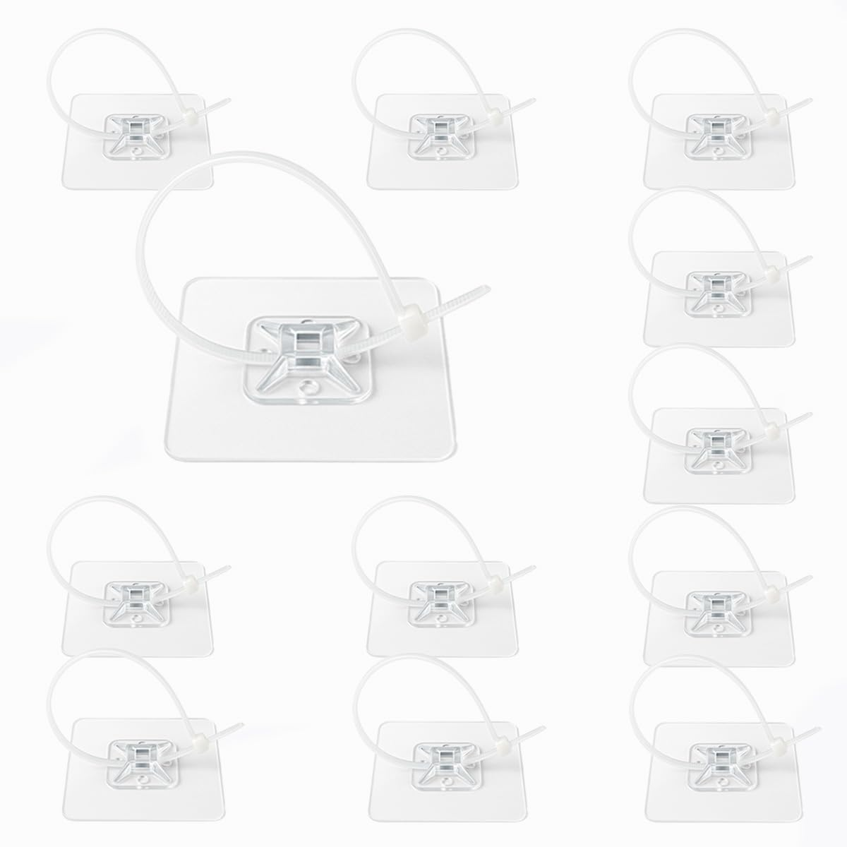 12-Pack Furniture Anti-Tip Kit, 7Cm Self-Adhesive Wall Anchors for Child & Earthquake Safety, No Tools Needed Easy Installation for Bookcase, Dresser, Cabinet, TV to Prevent Falling image number 3