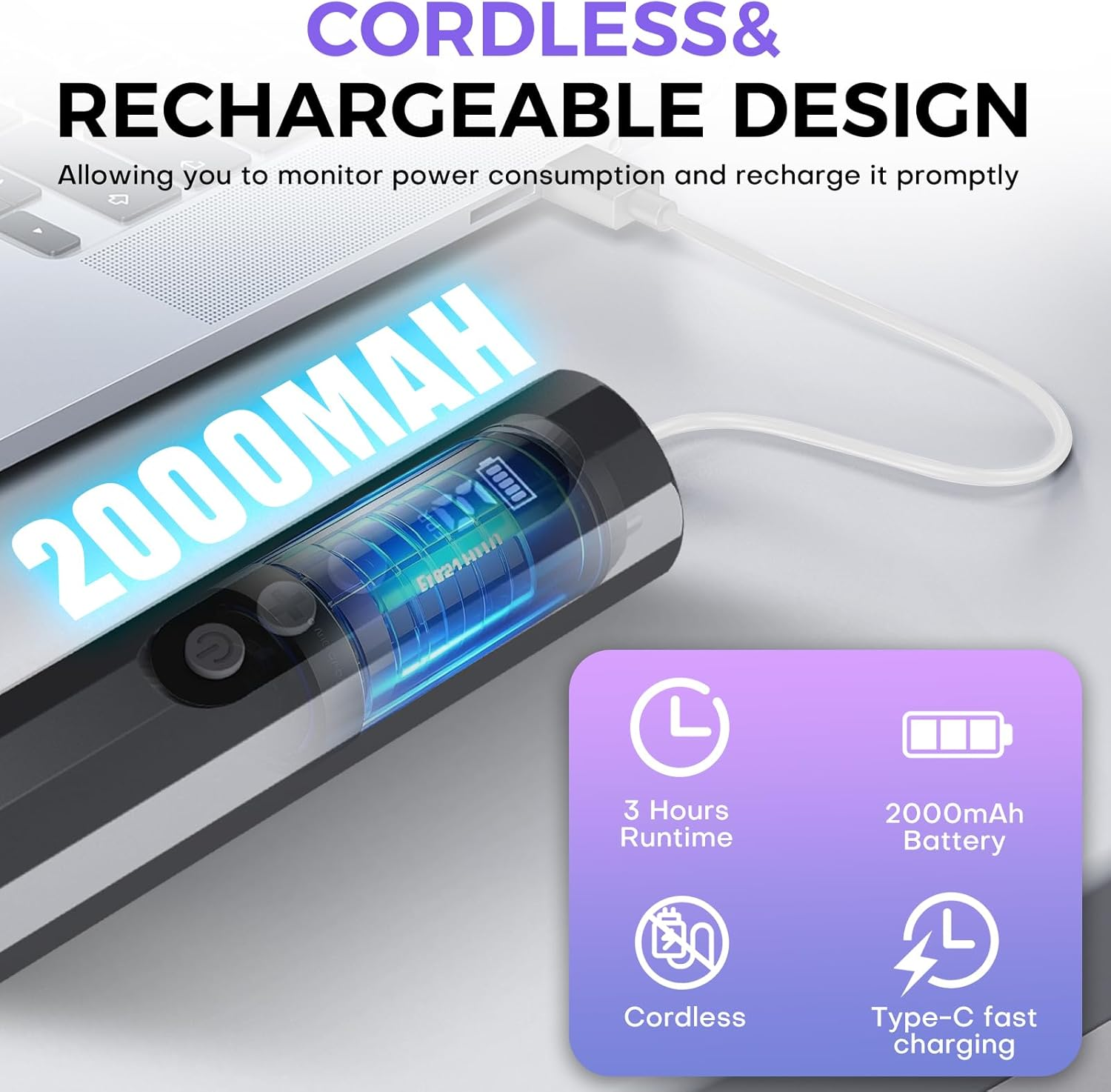 2 in 1 Electric Foot File, 9 Speed Adjustable Foot Callus Remover & Nail Grinder, with 40Pcs Sandpaper Discs, Electric Foot Hard Skin Remover for Feet Care Exfoliator (Grey) image number 2