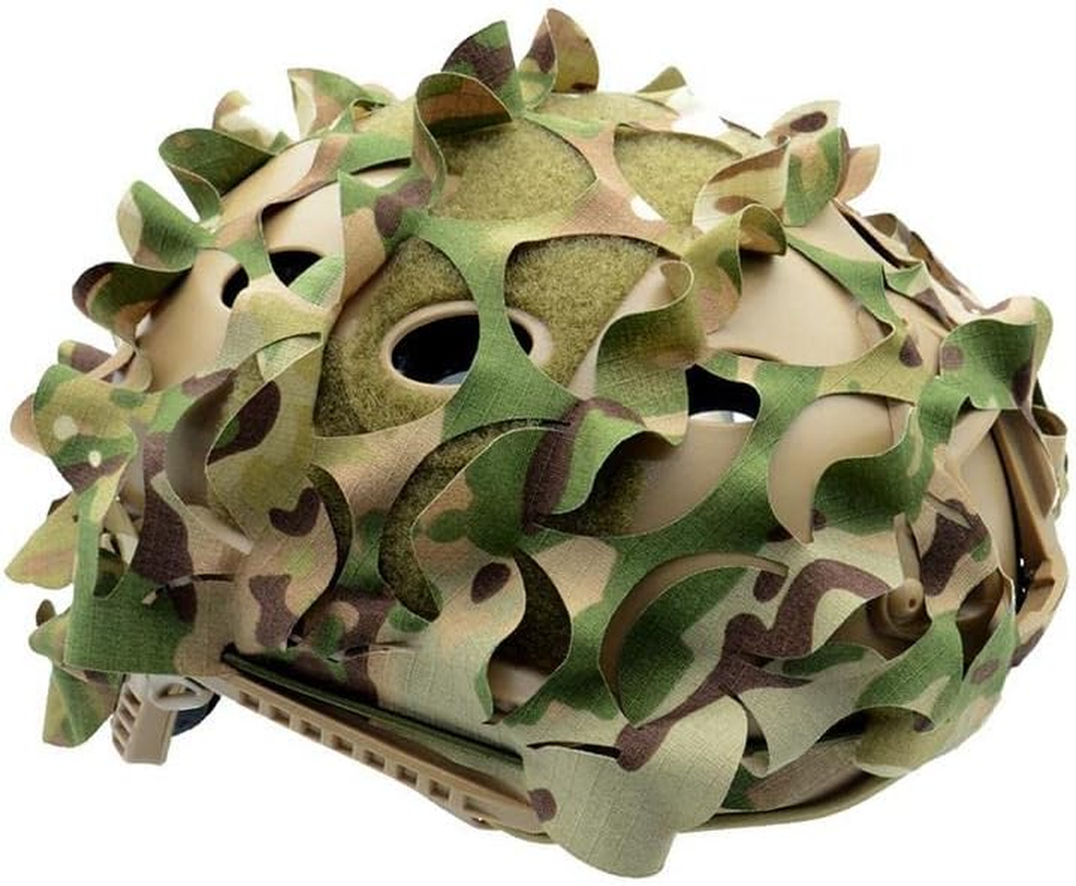 Breathable Mesh Camo Tactical Helmet Covertactical Gear Fast Helmet Cover in Size M/L