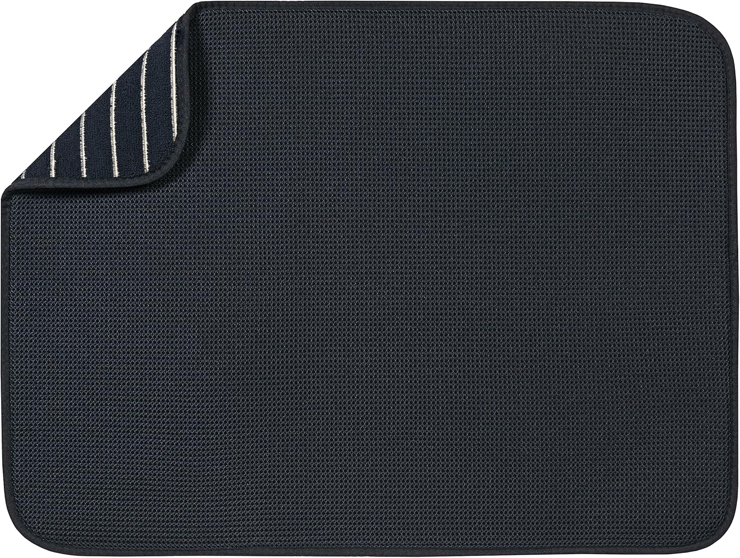 S&T 497500 Microfiber Dish Drying Mat, X-Large, 18 by 24-Inch, Grey/White Trellis, Racer Red, X-Large