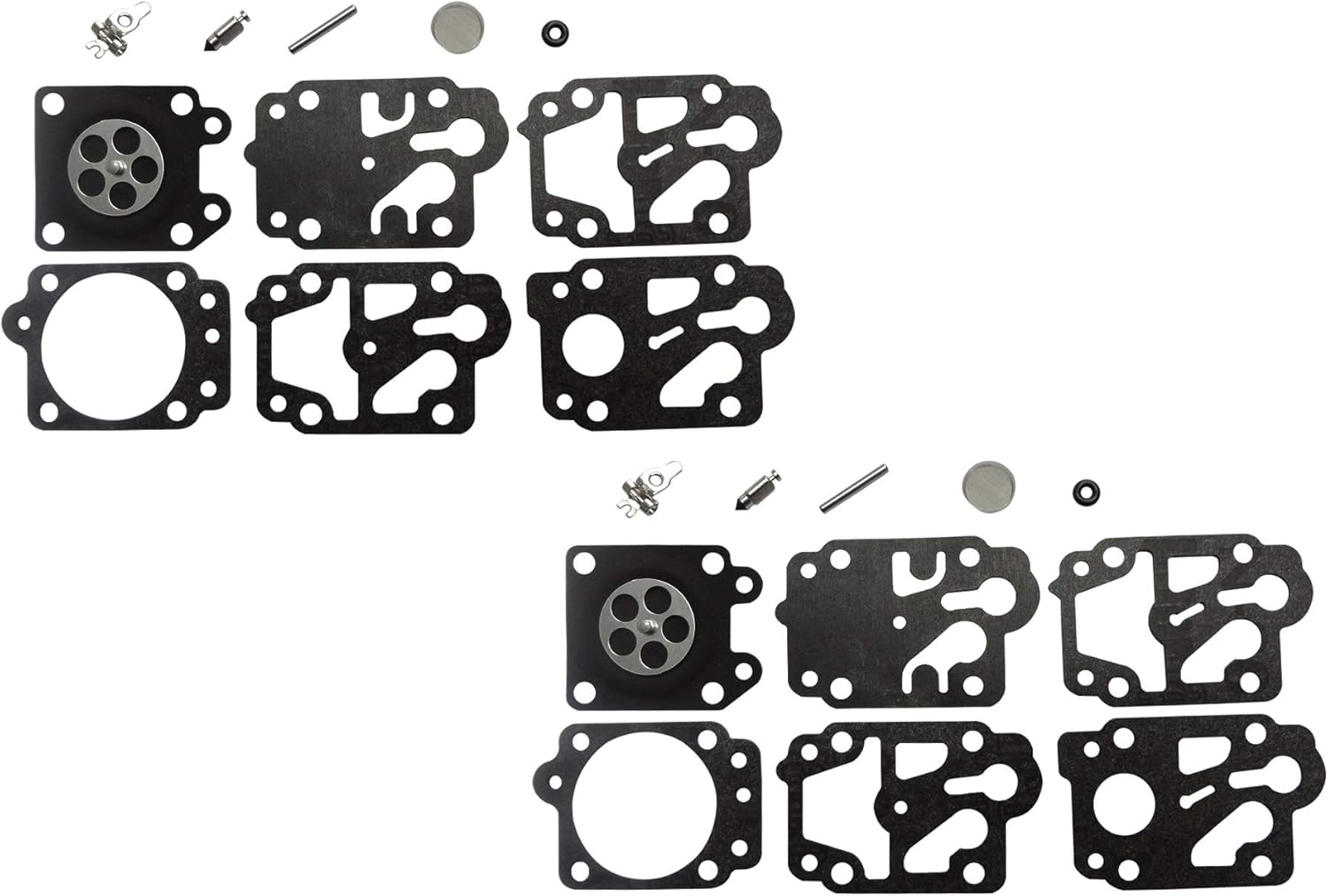 Carburetor Repair/Rebuild Kit Replaces Walbro K10-WYB for WYB Series Carburetors (Pack of 2)