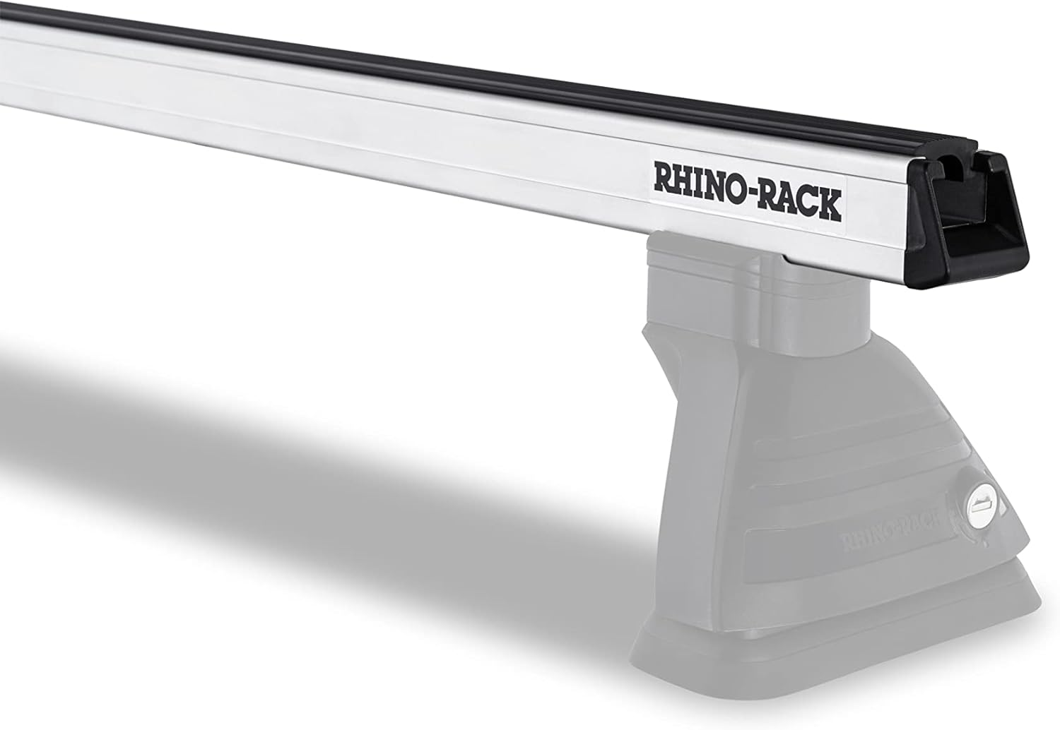 Rhino-Rack Heavy Duty Bar Lightweight Extruded Structural Grade Aluminum (6061 T6) for Outstanding Carrying Capacity, Durability & Longetivity, Perfect for Pickup Trucks, Suv'S, & Cap/Topper, One Bar