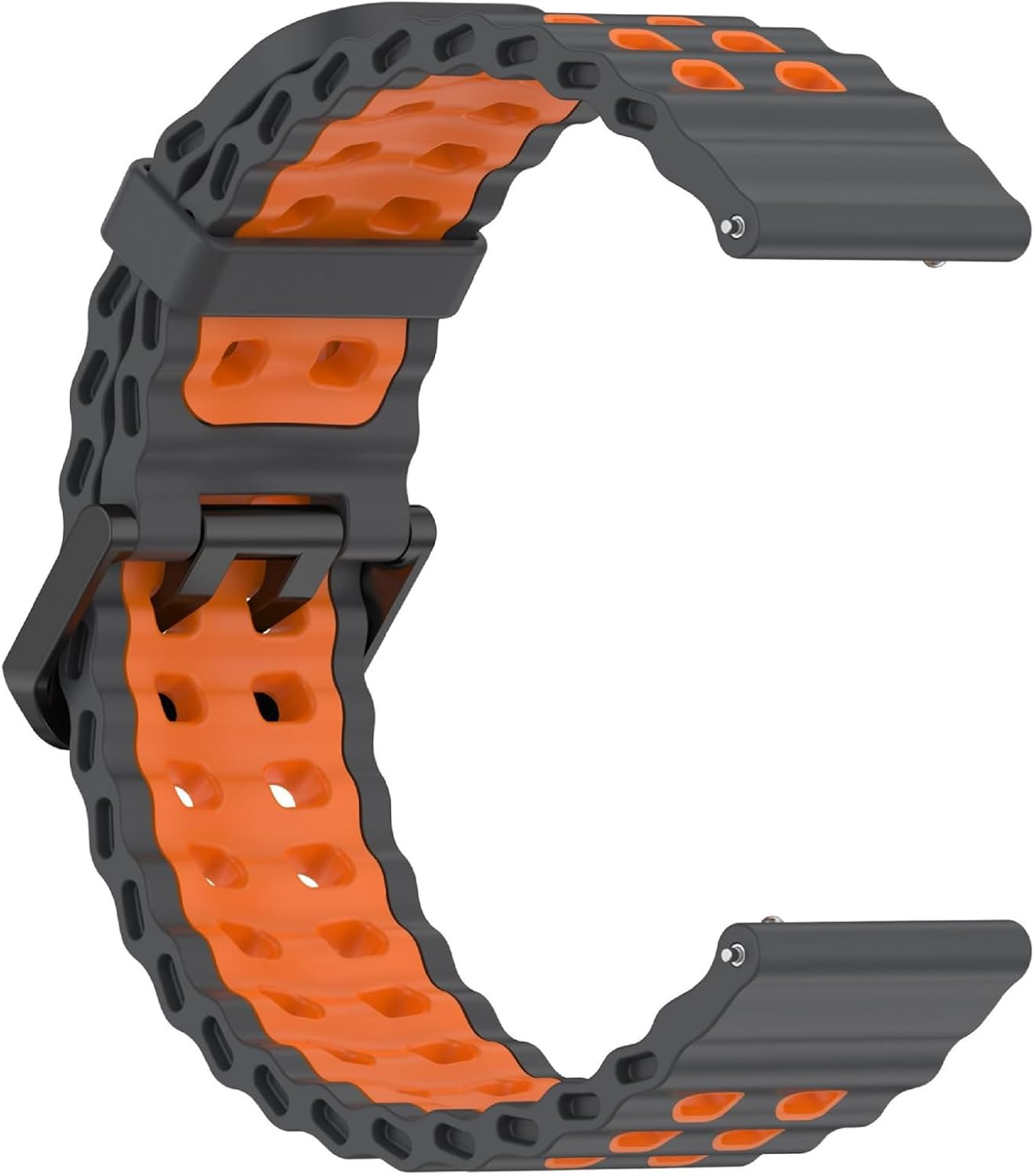 GIOPUEY Strap Compatible with Garmin Venu X1, Soft Silicone Strap, Wear-Resistant, Breathable, Replacement Strap image number 3