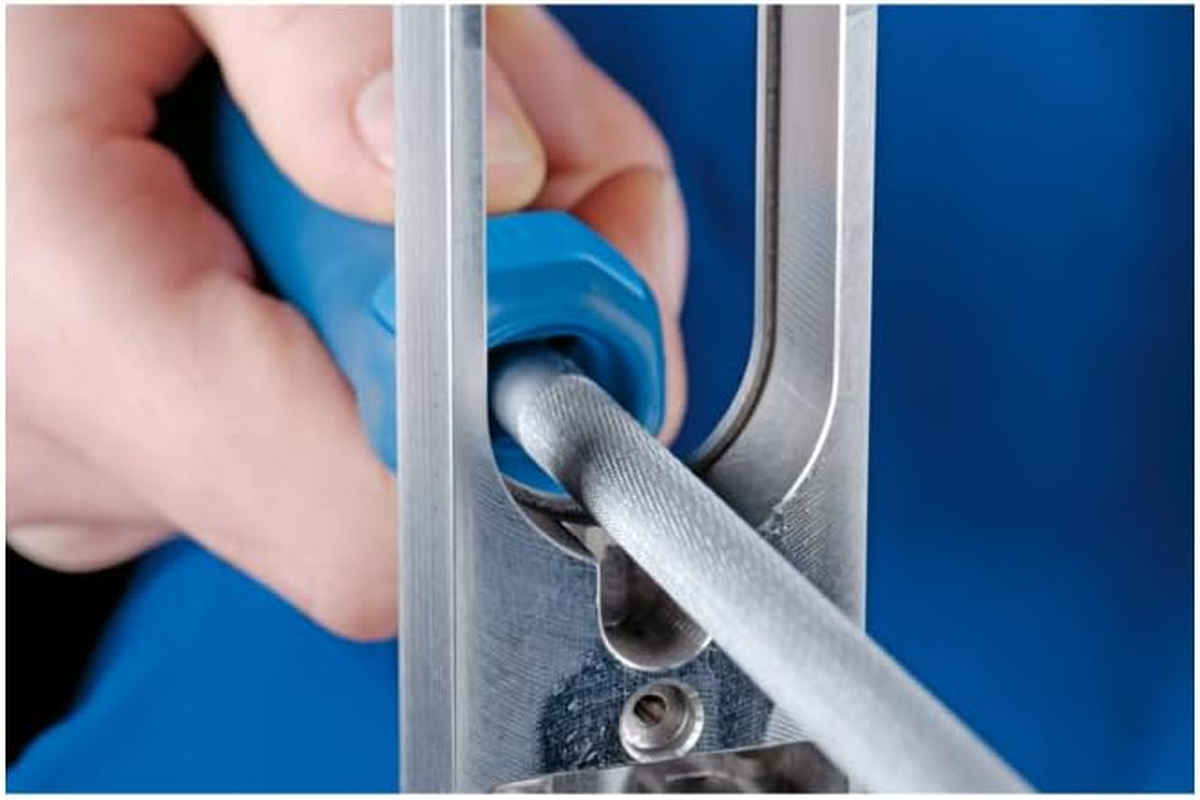 PFERD Workshop File Round, 200 Mm, round File, All-Round Cross Cut H1, Includes Ergonomic File Handle, 11214206 - Suitable for Coarse Cutting and Roughing image number 2