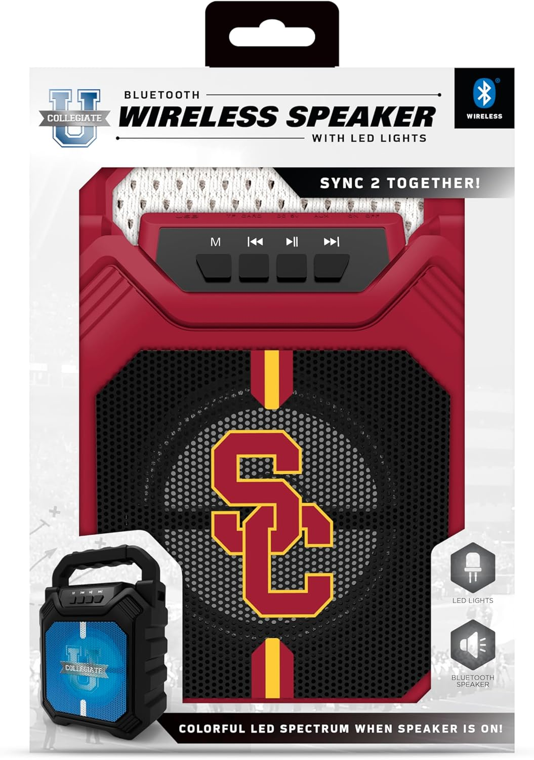 SOAR NCAA XL Shockbox Wireless Bluetooth Speaker, Tennessee Volunteers