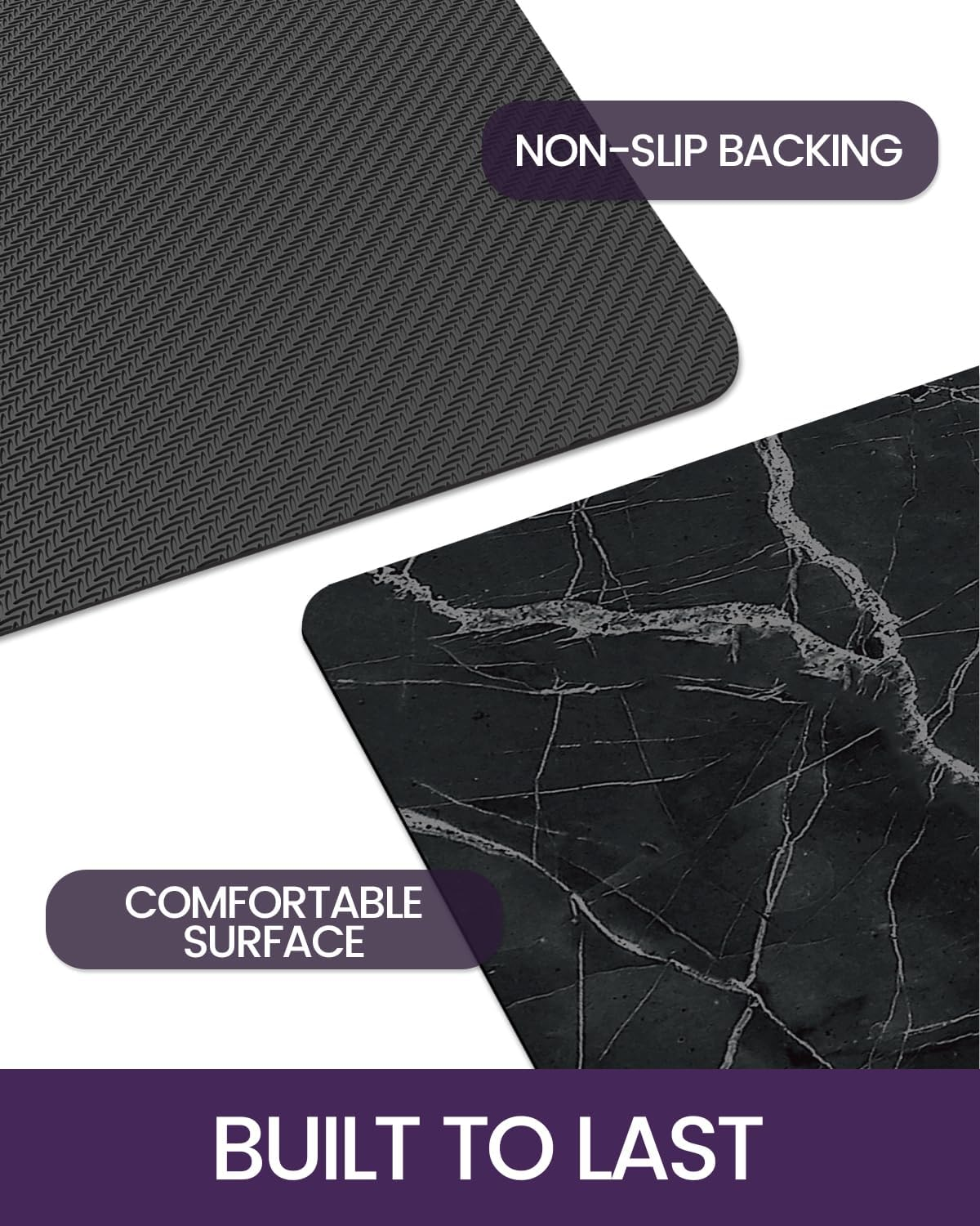 DEXI Bath Rug-Rubber Non-Slip Quick Dry Bathroom Rugs, Super Absorbent Thin Bath Mat, Washable Bathroom Floor Mats for in Front of Bathtub, Shower Room, Sink, 17"X32", Black image number 1