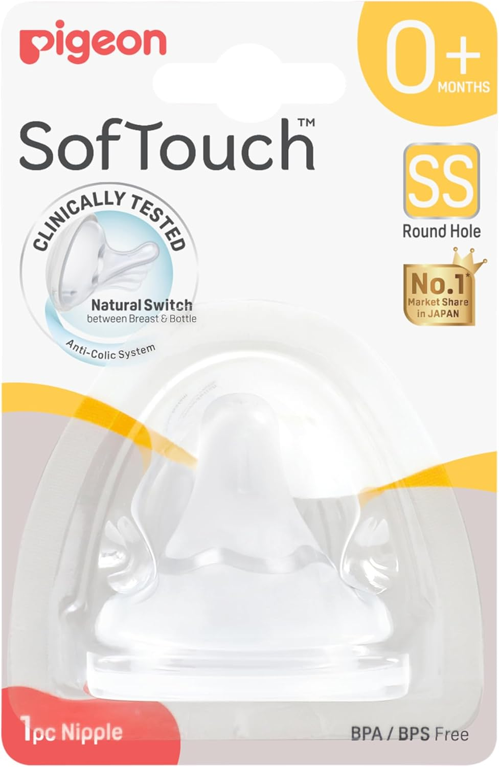 Pigeon Softouch BPP Nipple, SS