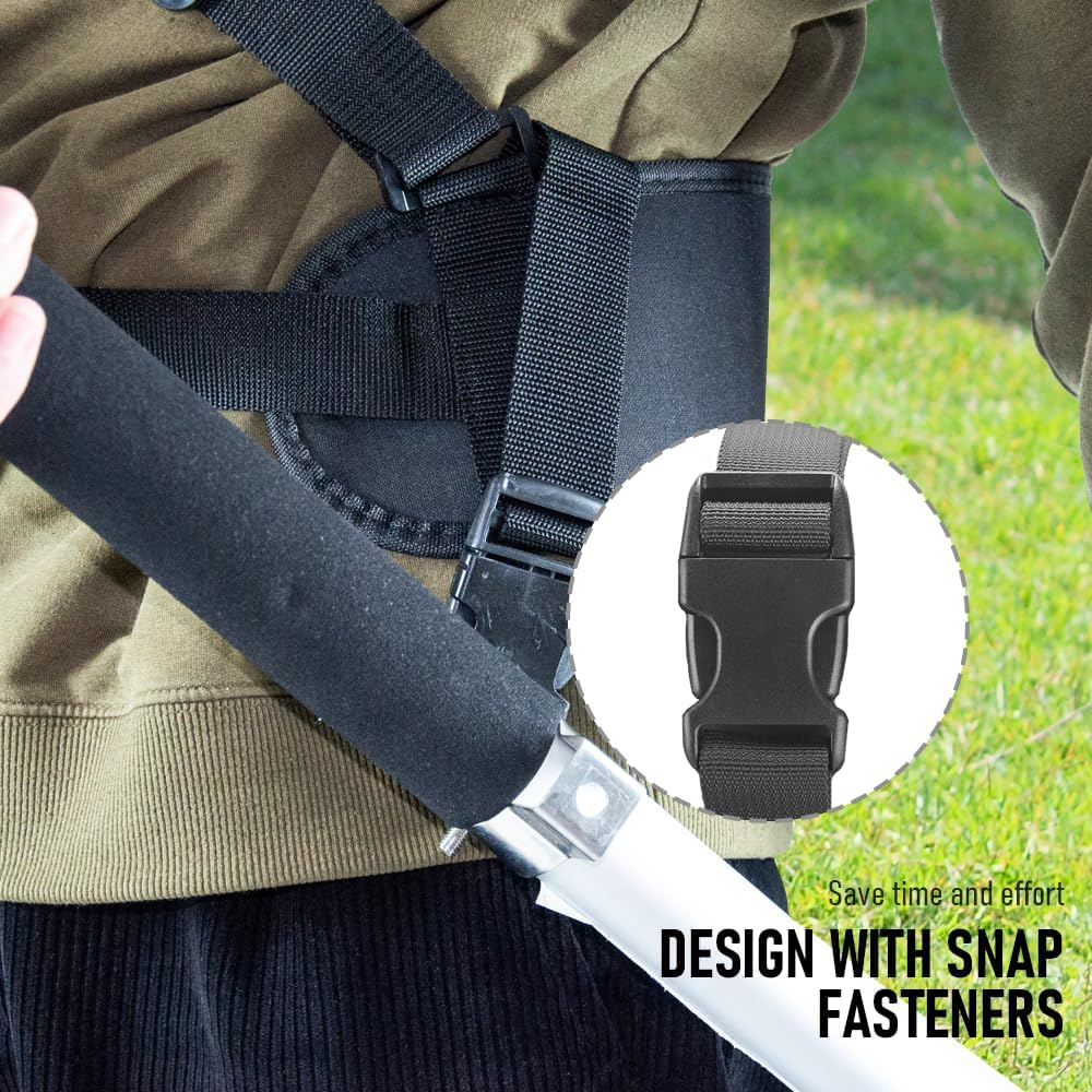 ALSTON 6M Telescoping Pressure Washer Wand Max 4000PSI Length Extendable and Adjustable with Support Belt Spray Wand and 5 Spray Nozzles for High Reach Roof Fence image number 6