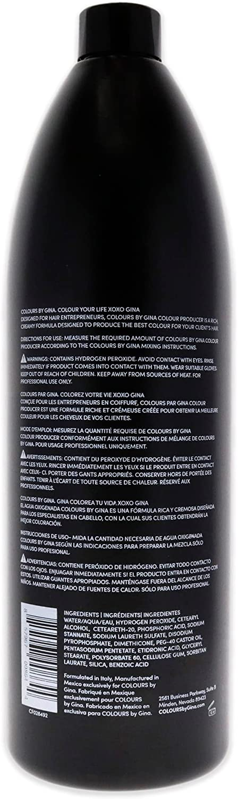 Colours by Gina Colour Producers Creme Developer 10 Volume for Unisex 33.8 Oz Cream image number 2