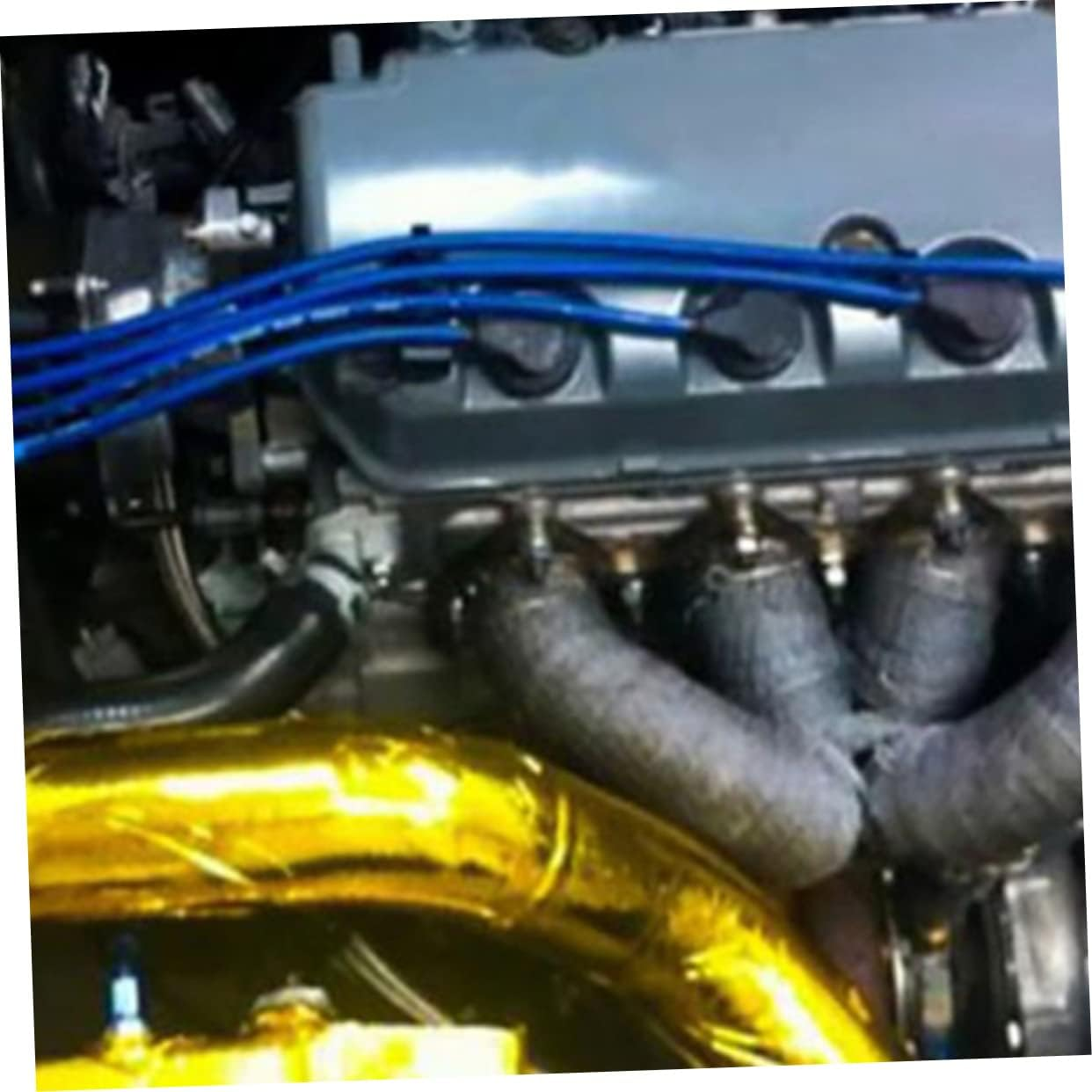 CANIGHT 10M Aluminum Foil Tape Heat Resistant Adhesive for Automotive Exhaust Insulation and Repairs and Flexible for High Temperature Applications image number 3