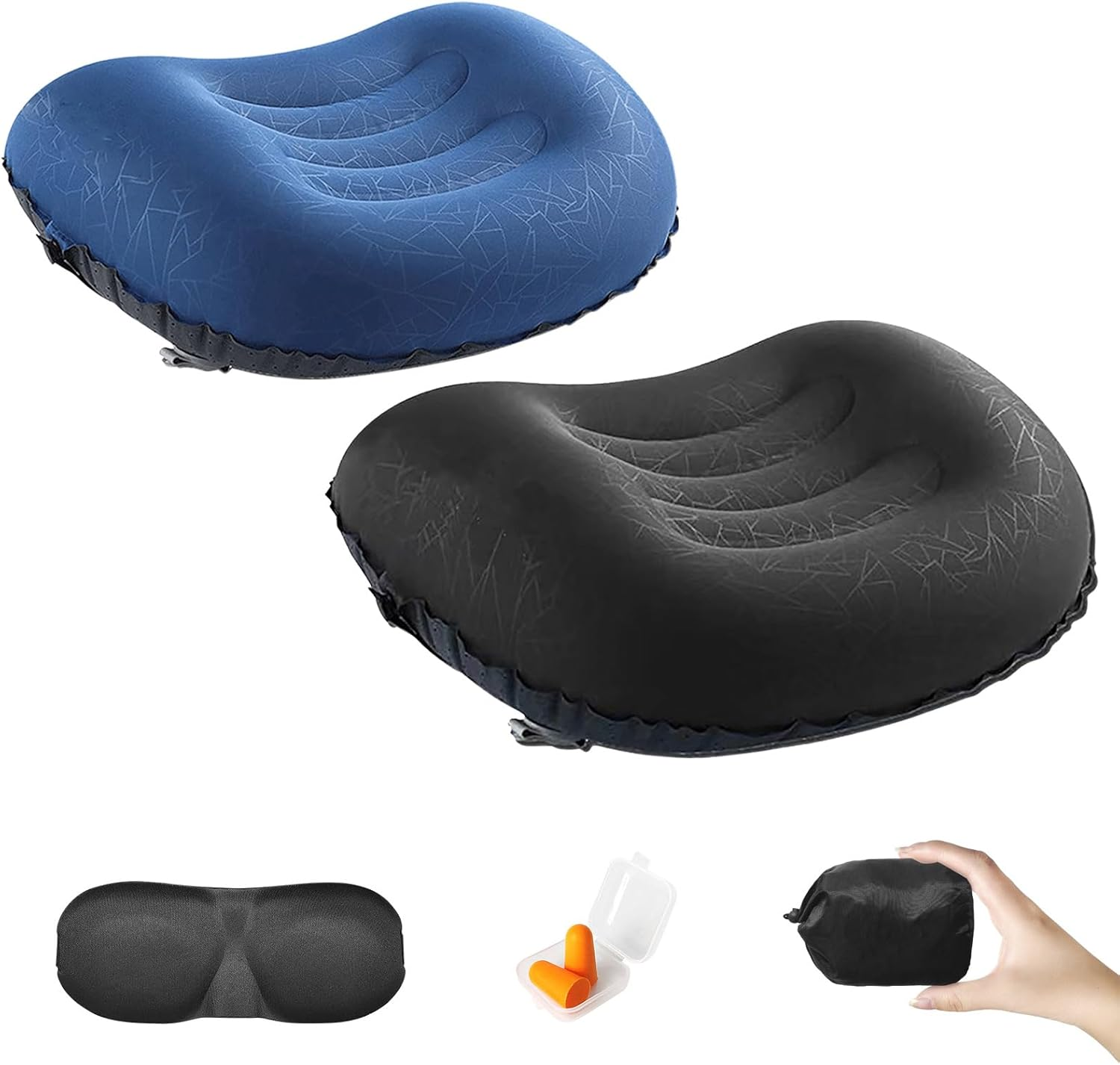 DAWNTREES Inflatable Camping Travel Pillow, 2 Pack Ultralight Pillow, Neck Pillow,Beach Pillow,Backpacking Pillow, Inflatable Pillow for Camping,Hiking