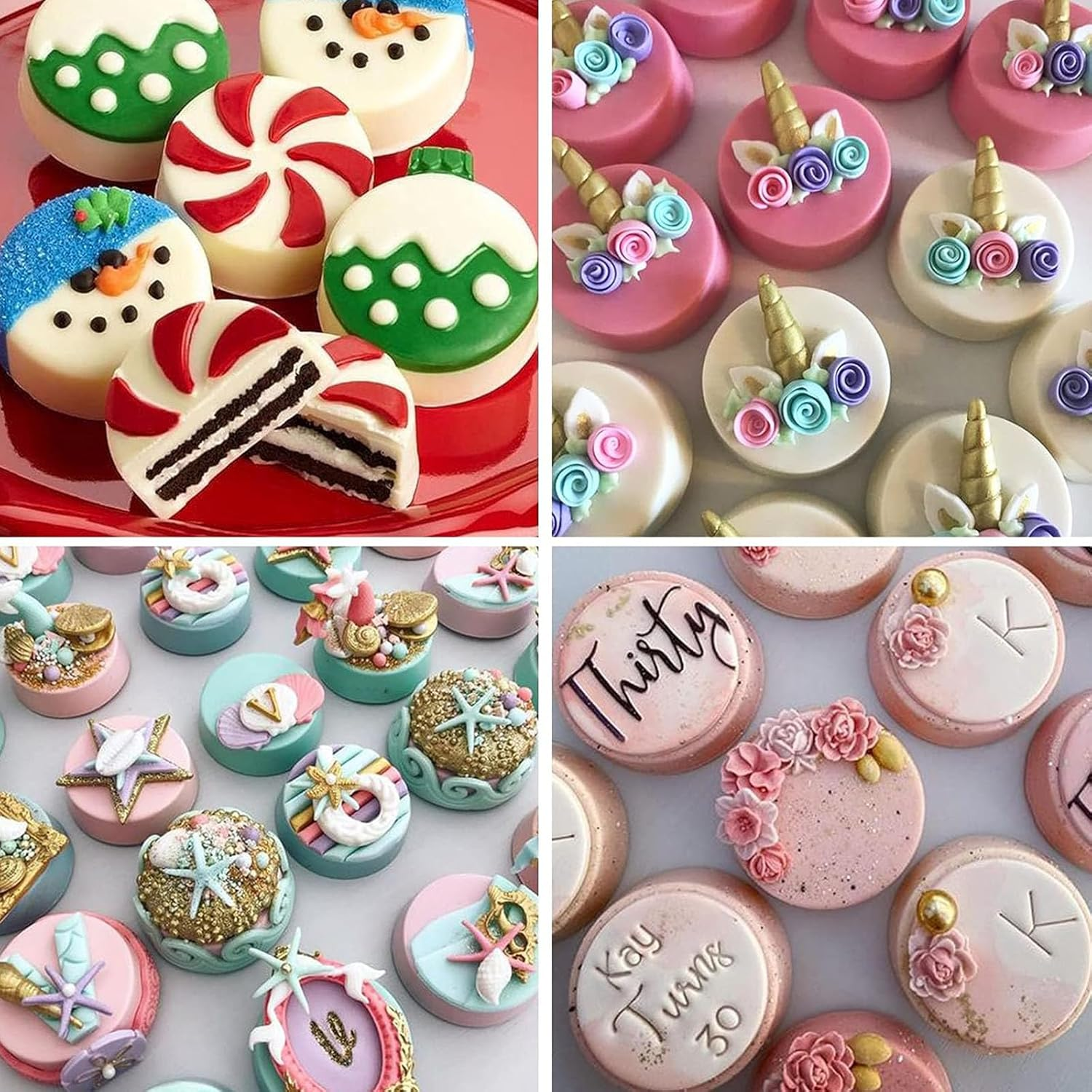 3Pcs round Silicone Moulds, Silicone Cake Chocolate Mold, Mini Cheesecake Moulds for round Cylinder Candy Jello Cake Chocolate image number 3