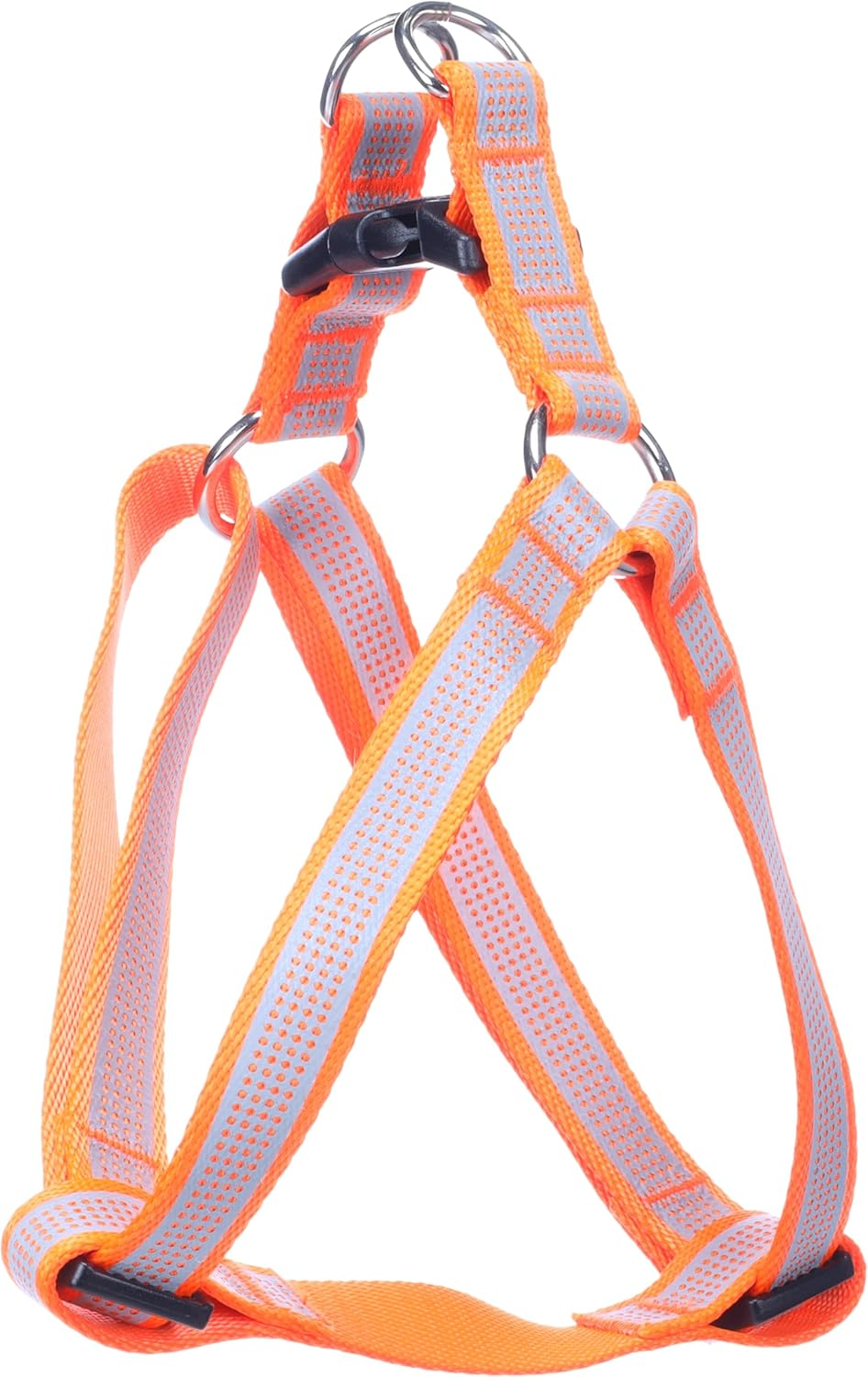 Dog Harness Step&Go Fierro Fluo Orange M 35-60Cm 35-60Cm 20Mm image number 1