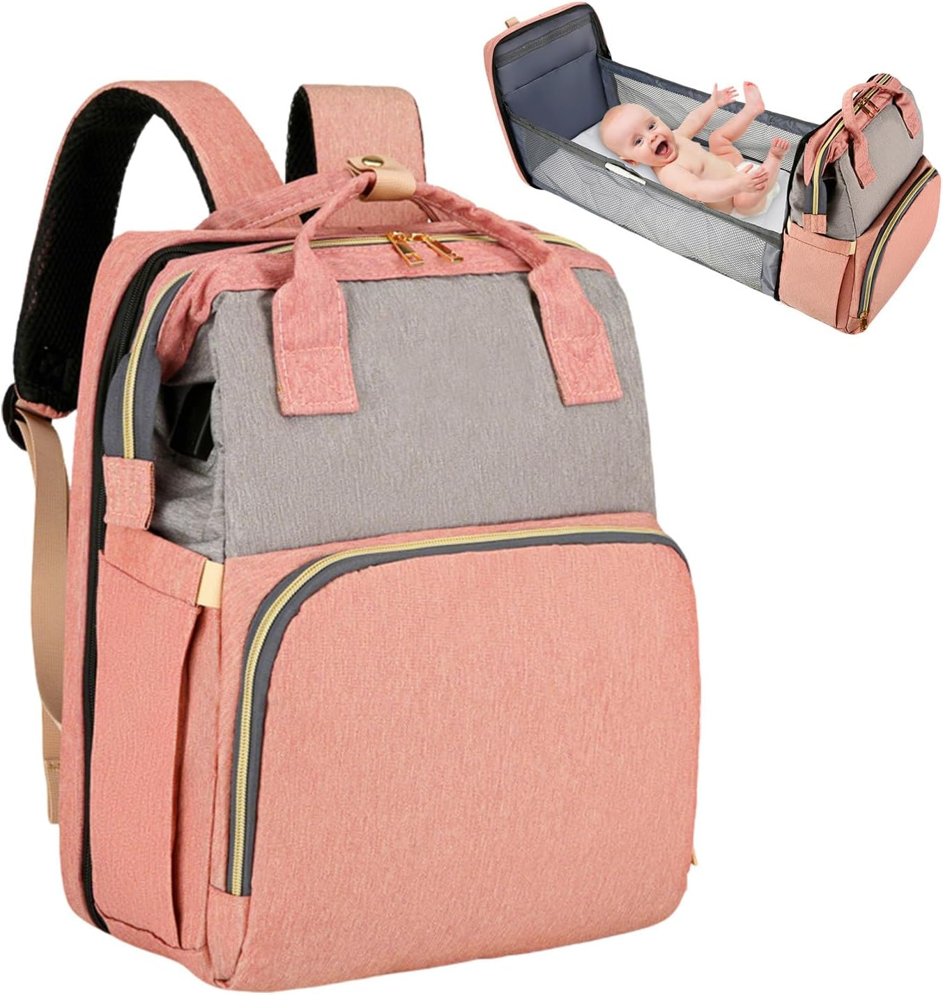 Baby Changing Bag: Waterproof Travel Bag, Lightweight Design with Multi-Function Accessories for Car Hospital | Airplane & Outdoor Activities Baby Bags Organizer