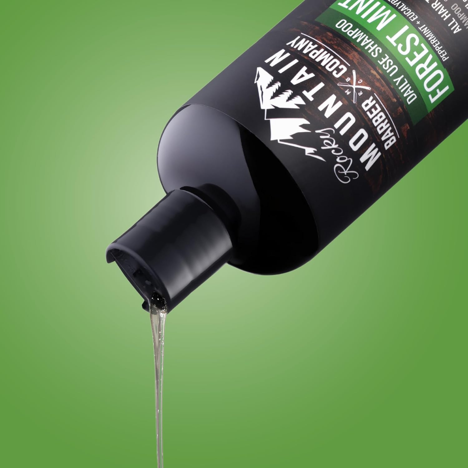 Men'S Shampoo - Tea Tree Oil, Peppermint & Eucalyptus for All Hair Types - Prevents Dry Itchy Scalp - Paraben, SLS & DEA Free - 240Ml - By image number 2