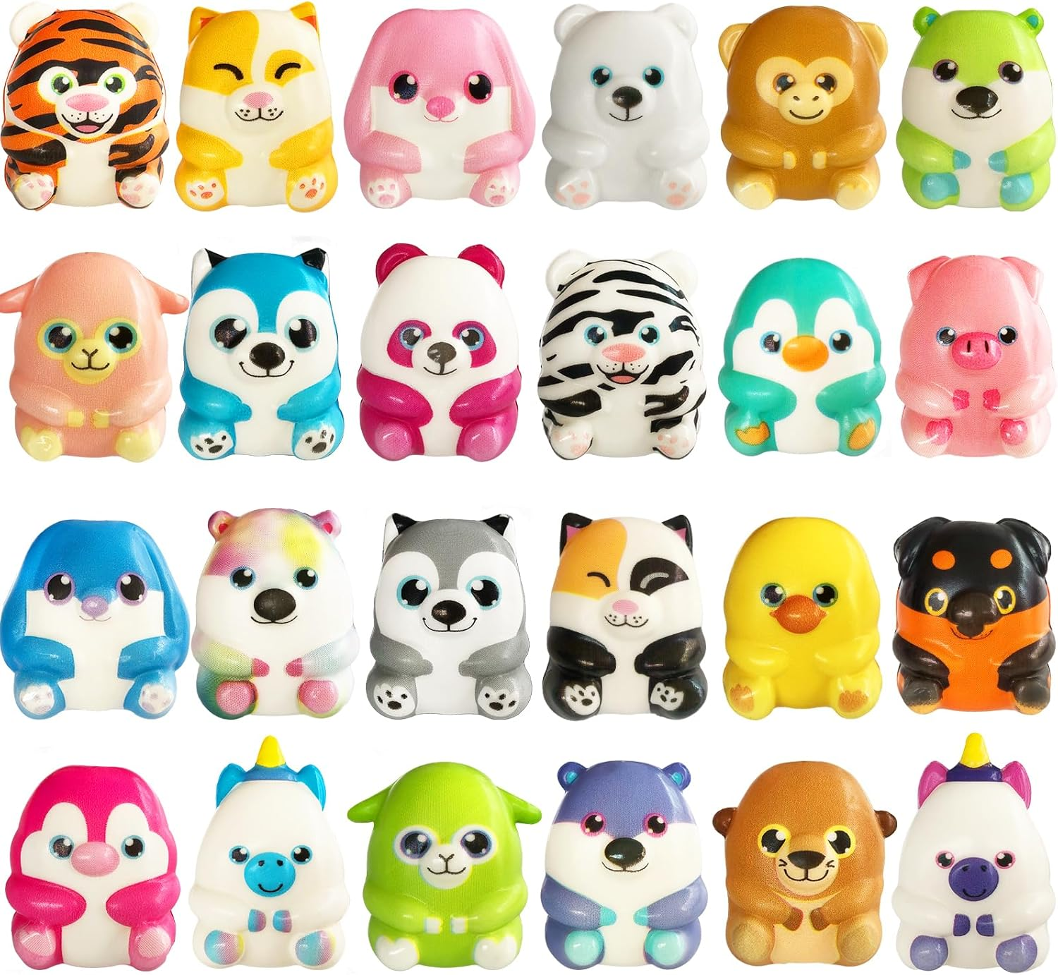 24 Pcs Party Favors Filled with Squishy Toys,Jumbo Slow Rising Squishies Toys,Soft Kawaii Animal Toys for Birthday Goodie Bag Stuffers,Pinata Stuffers,Classroom Prizes,Carnival Prizes image number 1