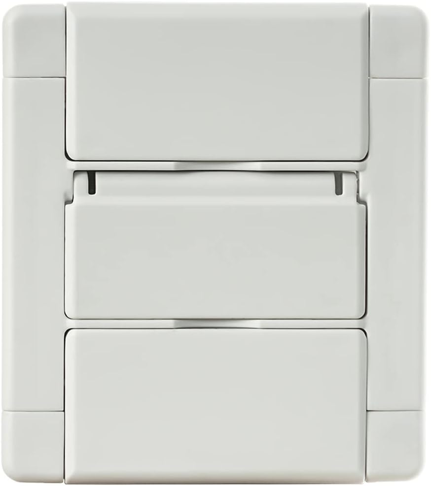 Tissue Box Holder, TFY Kitchen Wall Mount Compatible with Facial Tissues and Other Napkin Paper Boxes (White) - White image number 6