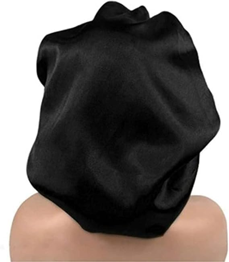 Yxvyxymyxxg Silk Sleep Bonnet for Adjustable Women Single Layer Satin Hair Cap for Curly Hair Protection Reduce Frizz and Prevent Breakage image number 6