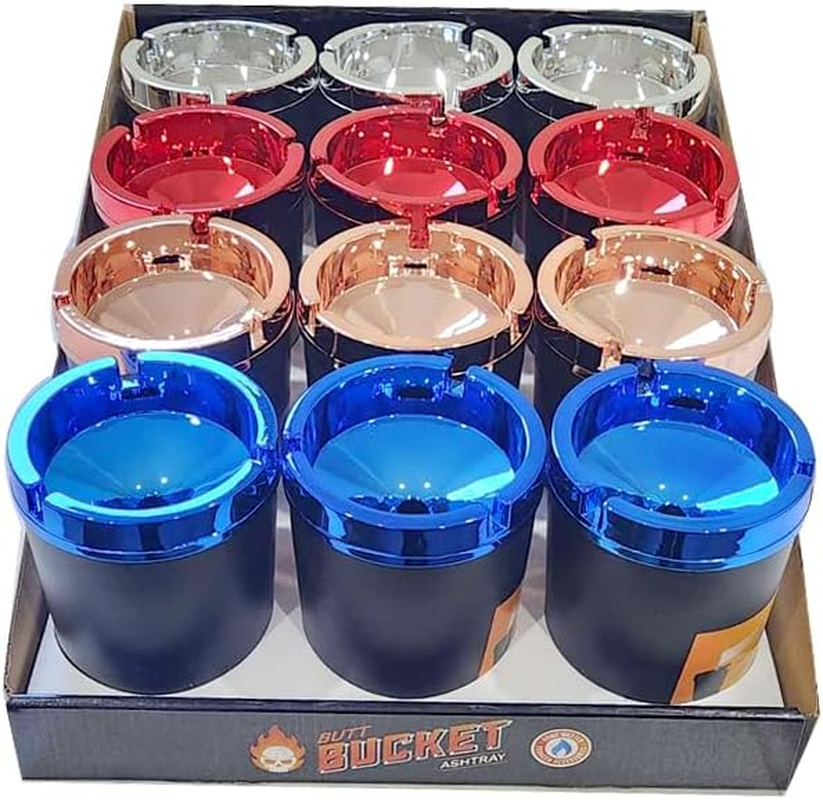 Lylac Metal Edge Ashtray Bucket, Large