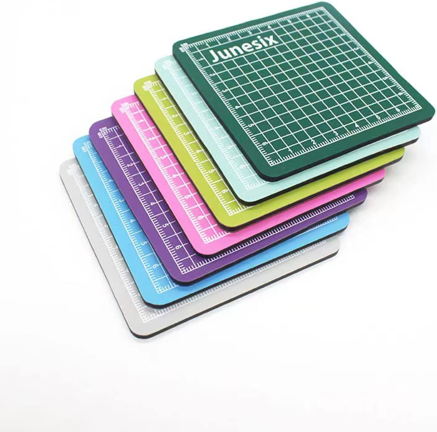 4Pieces Mini Cutting Pad Self Healing Craft Mat Small Sewing Cutting Mat Non-Slip Mini Cut Board for Scrapbooking Quilting Sewing Accessories image number 1