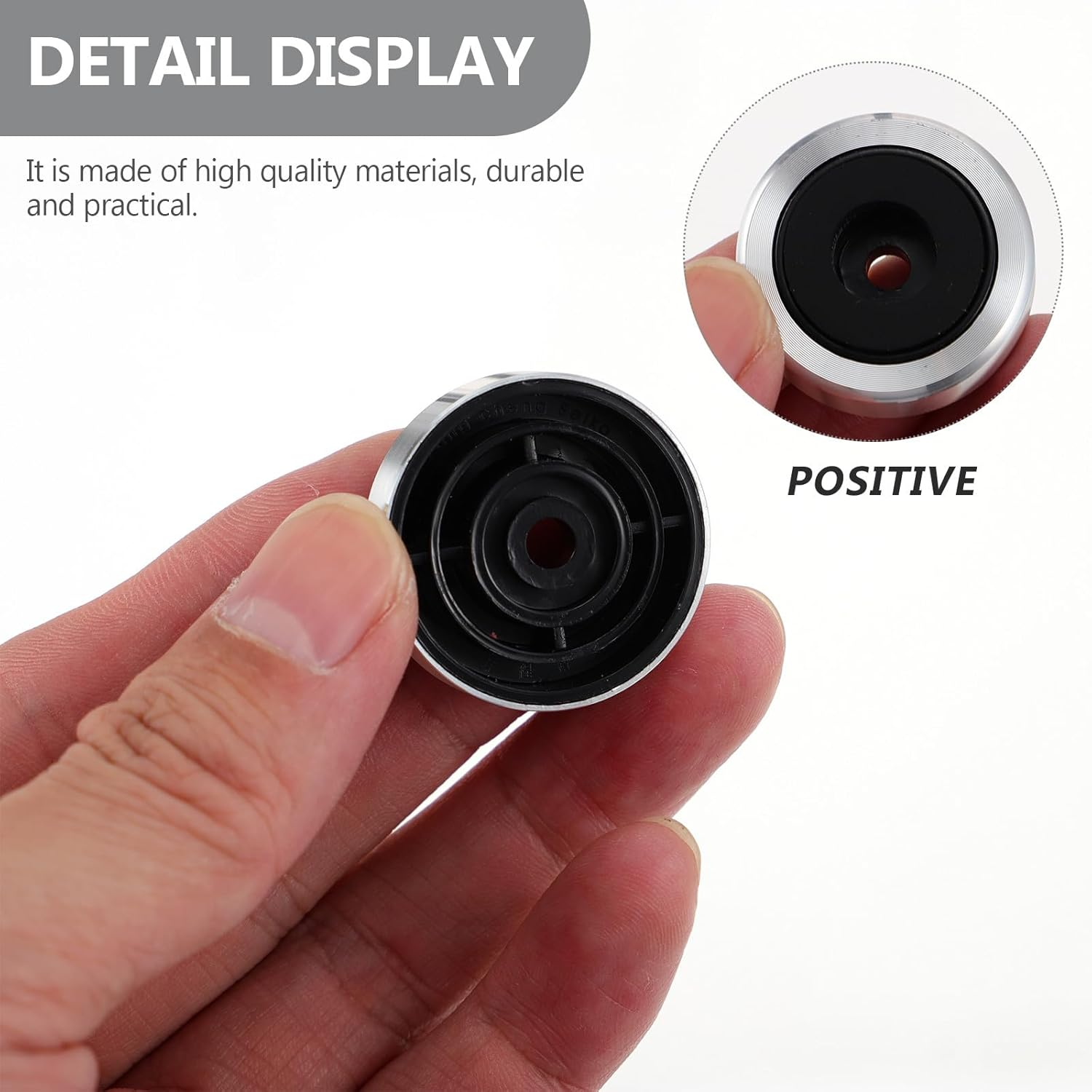 HYTROVE anti Vibration Speaker Pads 4Pcs Aluminium Alloy 30X11Mm Cushions for Amplifiers and Home Audio Systems