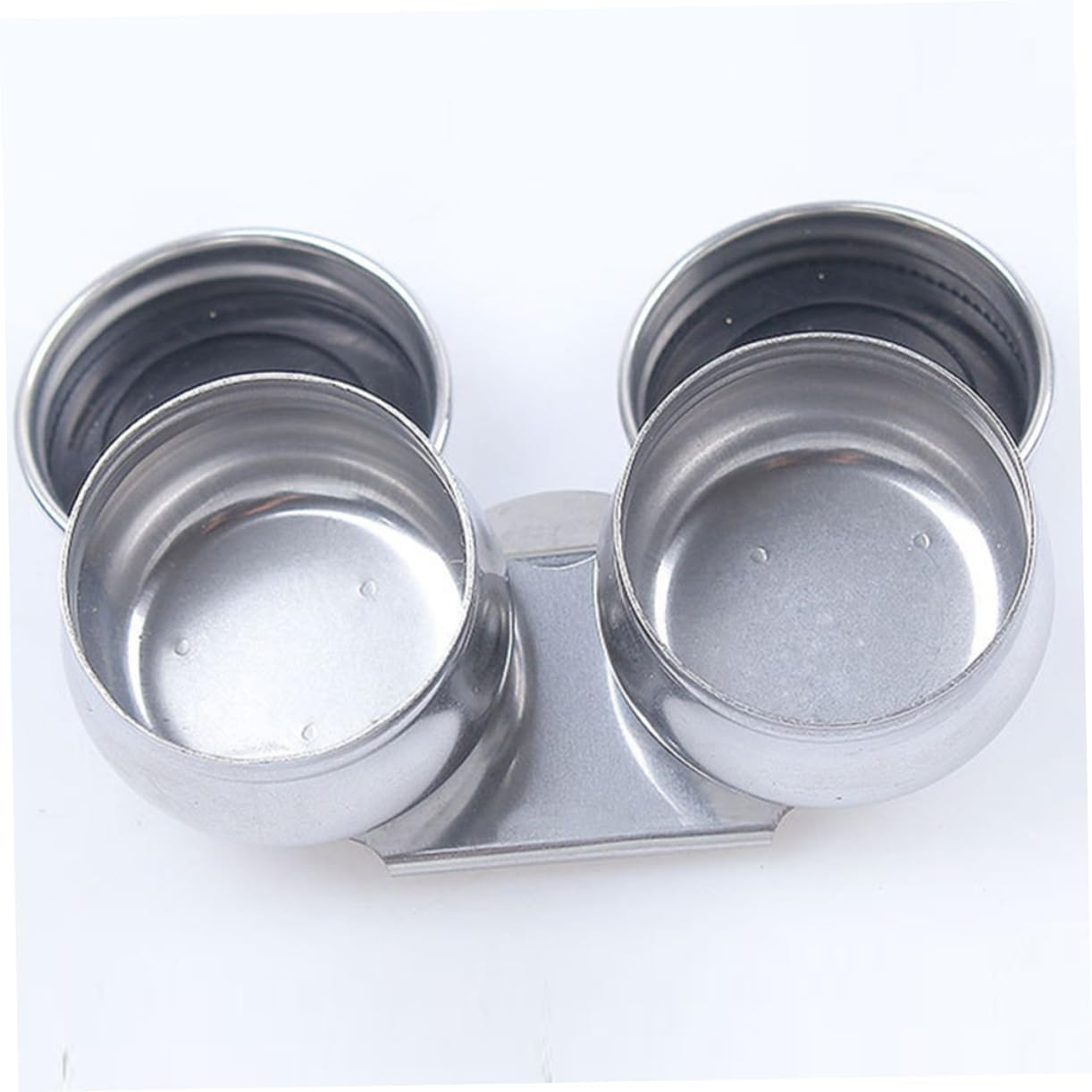 Oil Painting Double Oil Pot Stainless Steel Cups Lid for Artists Students Paint Brush Cleaner Rinse Cup image number 2