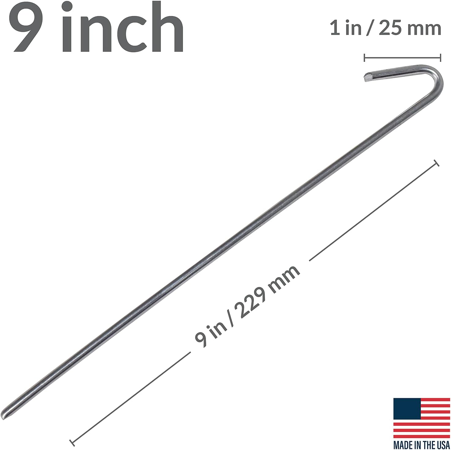 Pinnacle Mercantile - 23Cm Garden Tent Pegs image number 3