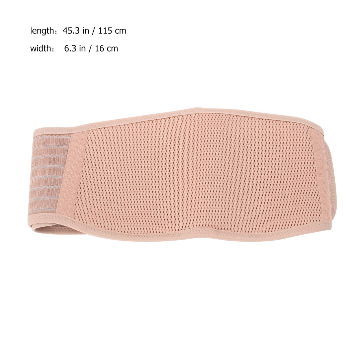 Pregnancy Support Belt for Women Breathable Abdomen Support Band Beige Free Size Waist Care Belt for Maternity Comfort image number 1