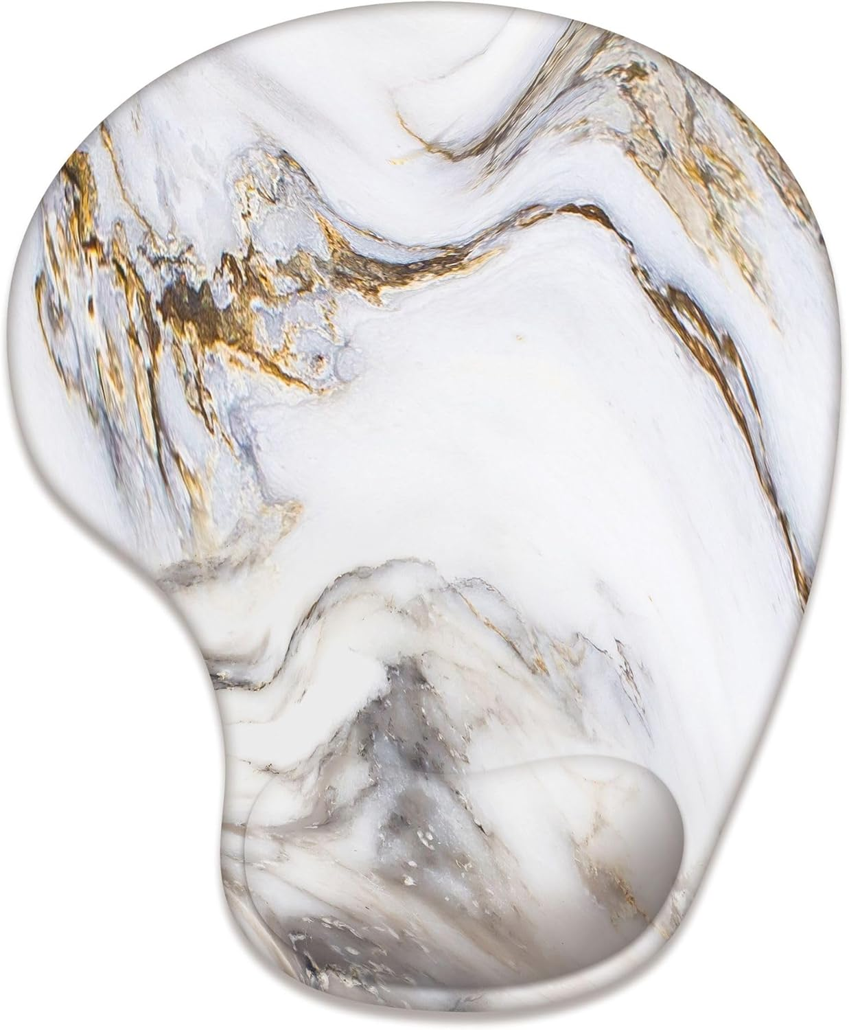 MKUCCD Mouse Pad Wrist Support,Ergonomic Gaming Desktop Mouse Pad Wrist Rest, Comfortable Computer Mouse Pad for Laptop, Pain Relief Mousepad with Non-Slip PU Base