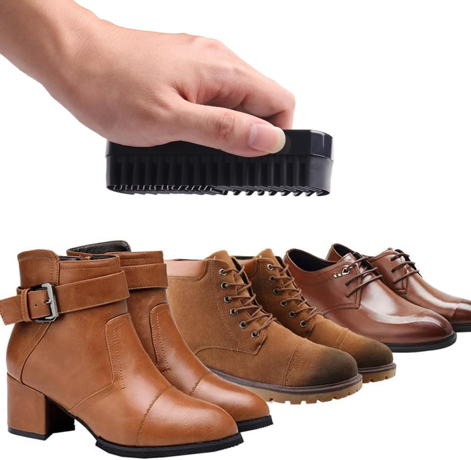 Suede & Nubuck Cleaning Kit &ndash; Durable Crepe Brush with Cleaning Eraser, Shoe Cleaner for Suede, Nubuck & Leather Shoes, Boots, Bags, Jackets & Furniture image number 2