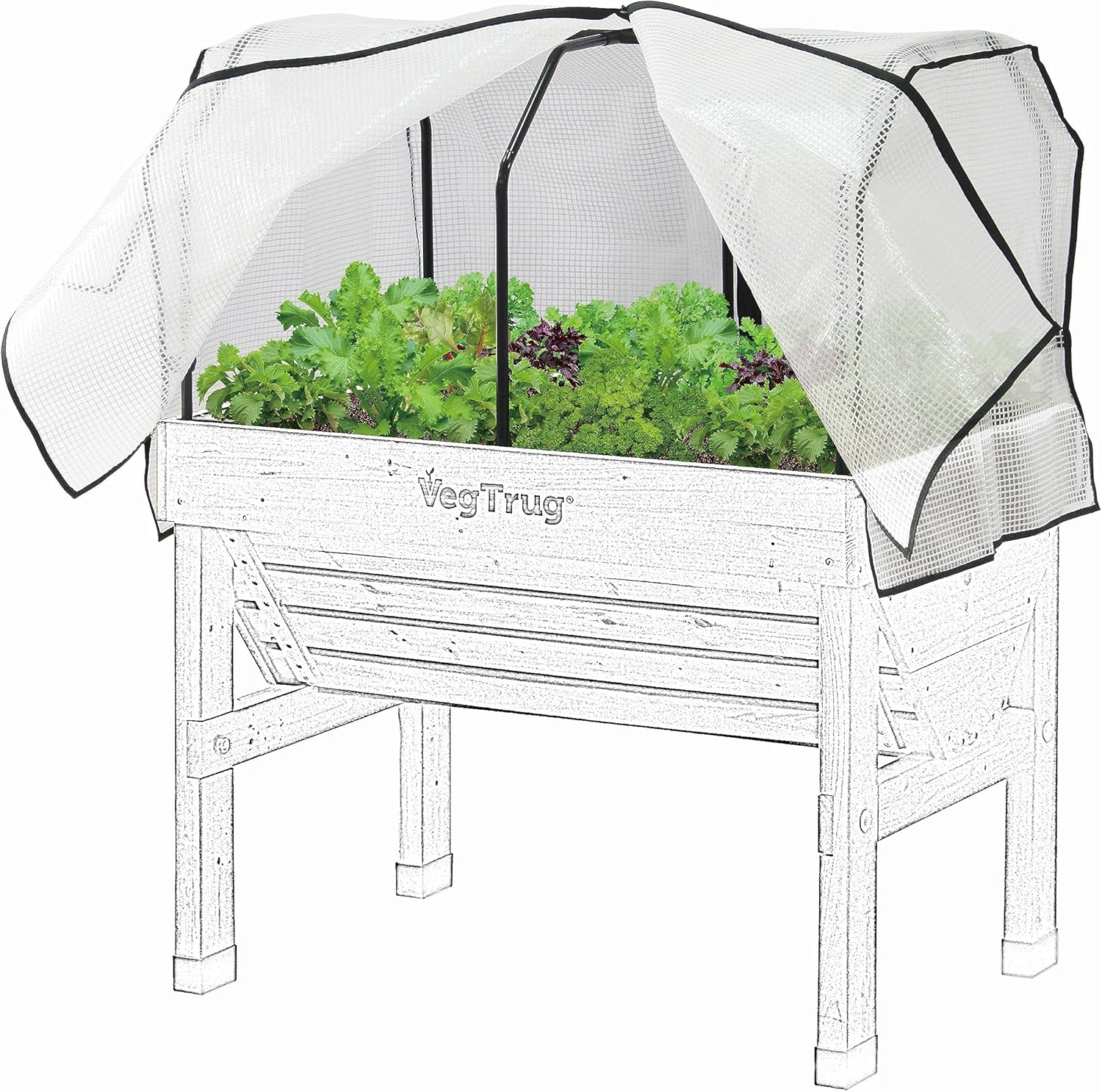 Vegtrug Classic Small (1M) Greenhouse PE Cover, Small