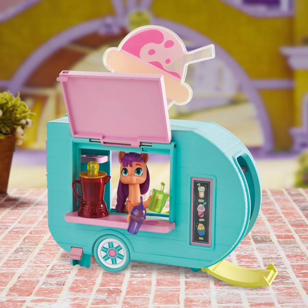 My Little Pony Playset Sunny Starscout Smoothie Truck Set, Hoof to Heart Pony Doll, Toys for Girls and Boys 5 Years Old+ image number 1