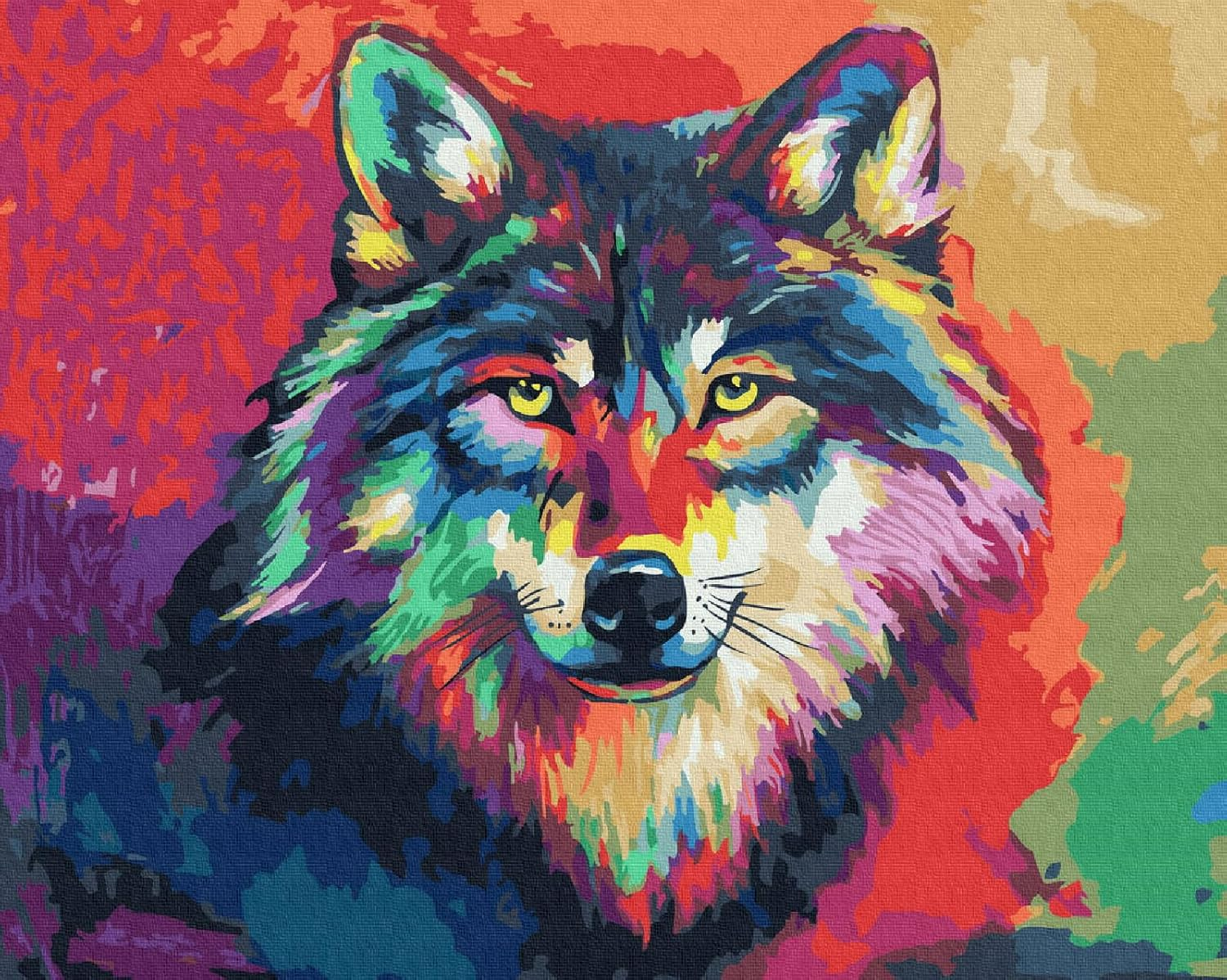 Paint by Numbers Kit for Kids, Adults Paint by Number Lion Kits on Canvas Kids Painting by Number Kit for Home Decor Painting, Color Lion 16X20Inch