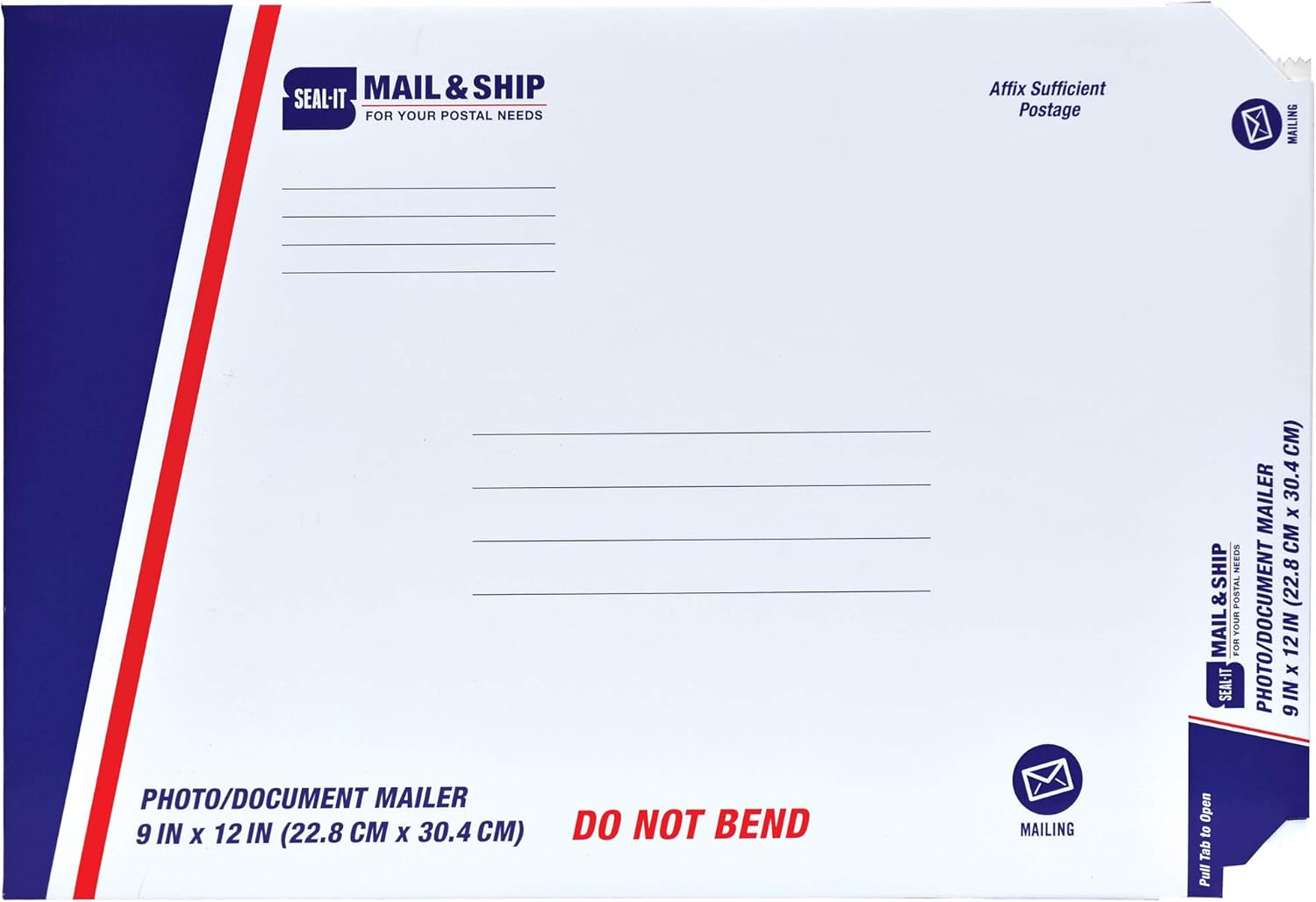 Seal-It Mail & Ship Photo/Document Mailer, Chipboard, 9"X12", Pack of 30 (81334-MS-30)
