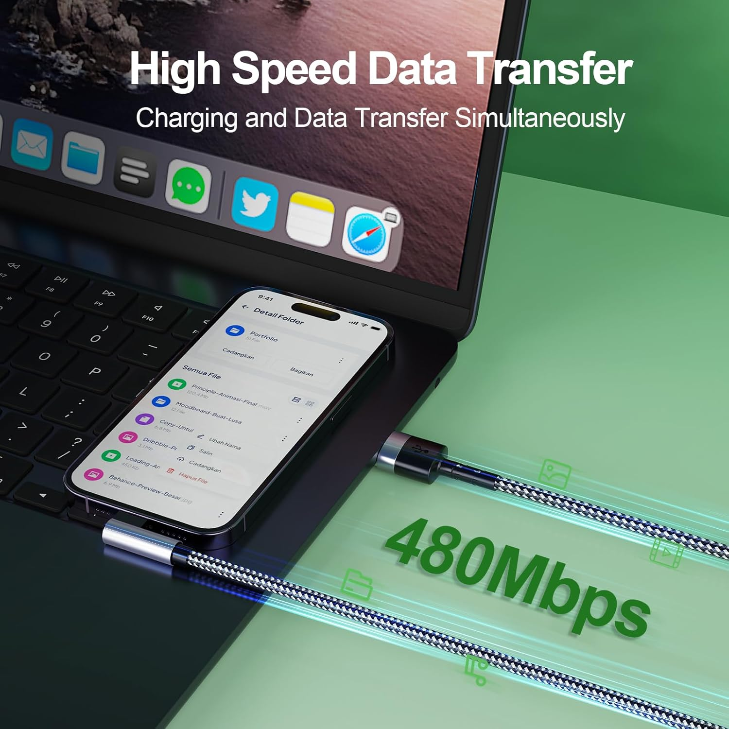 Long Iphone Charging Cable, [3Pack 2M+2M+3M] 90 Degree Right Angle USB a to Light Ning Cable, Nylon Braided 6FT 10FT Long Fast Charger Cord for Iphone 14 13 12 11 Pro Max Xs Xr X 8 7 6 plus SE Ipad image number 3