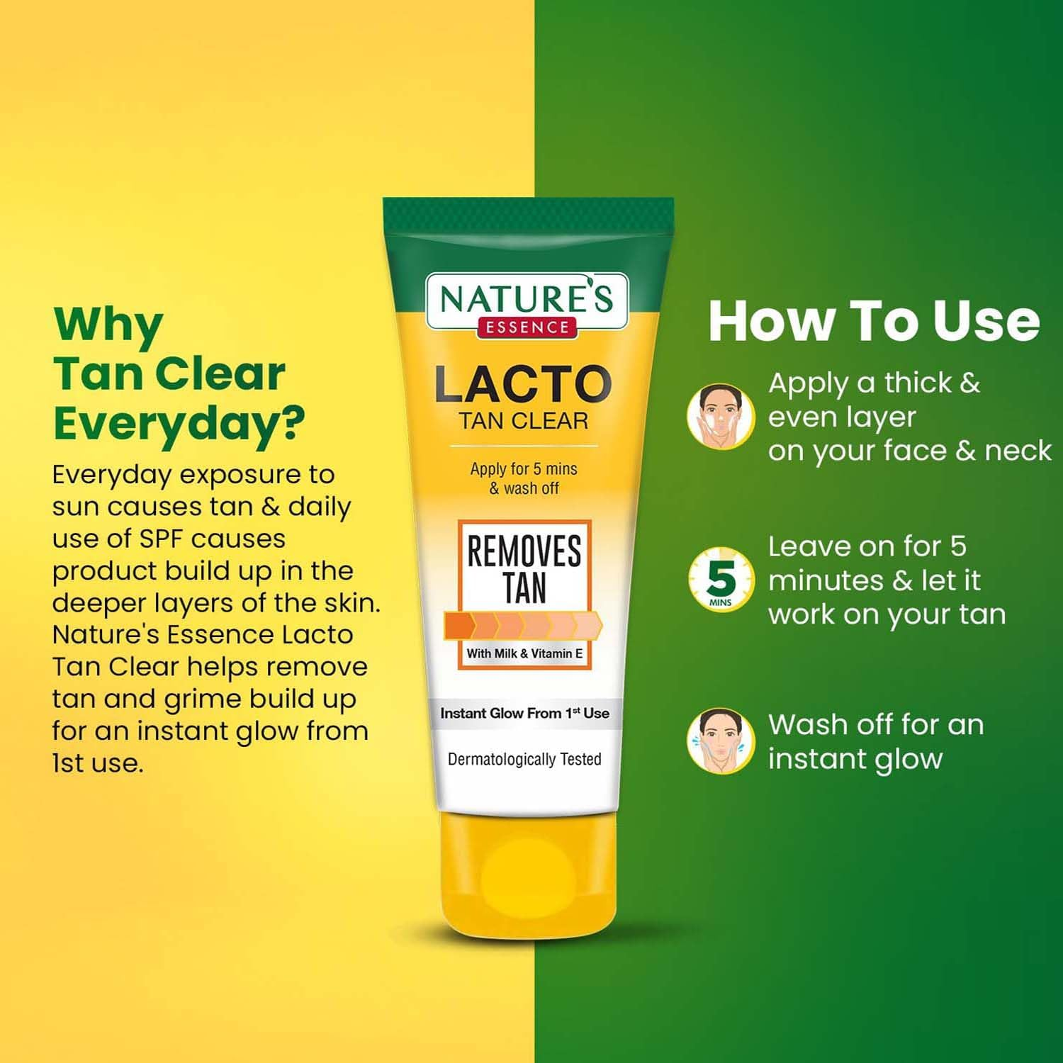 Nature'S Essence Lacto Tan Clear, 100 ML image number 1