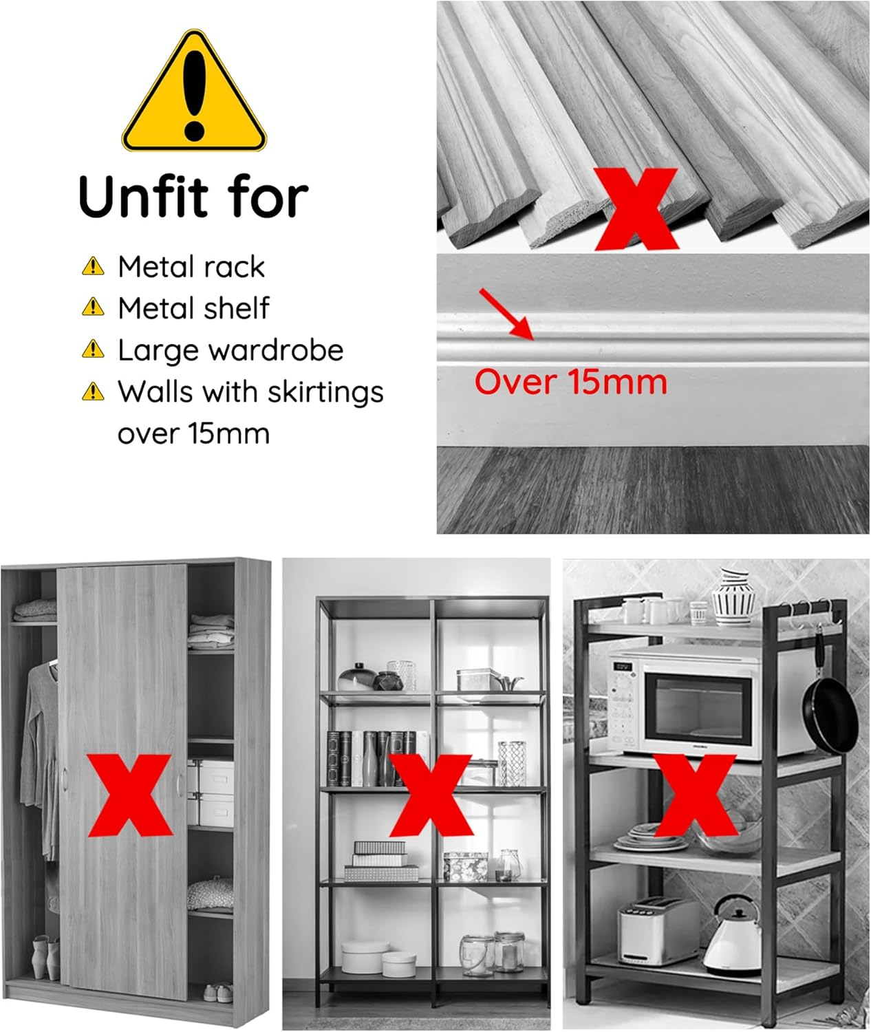 Furniture Straps for Baby Proofing 6 Pack Heavy Dutychild Proofing Furniture Anchors Furniture Wall Anchors anti Tip for Cabinets, Closets Dresser Drawer Cabinets Closets Bookshelves image number 6