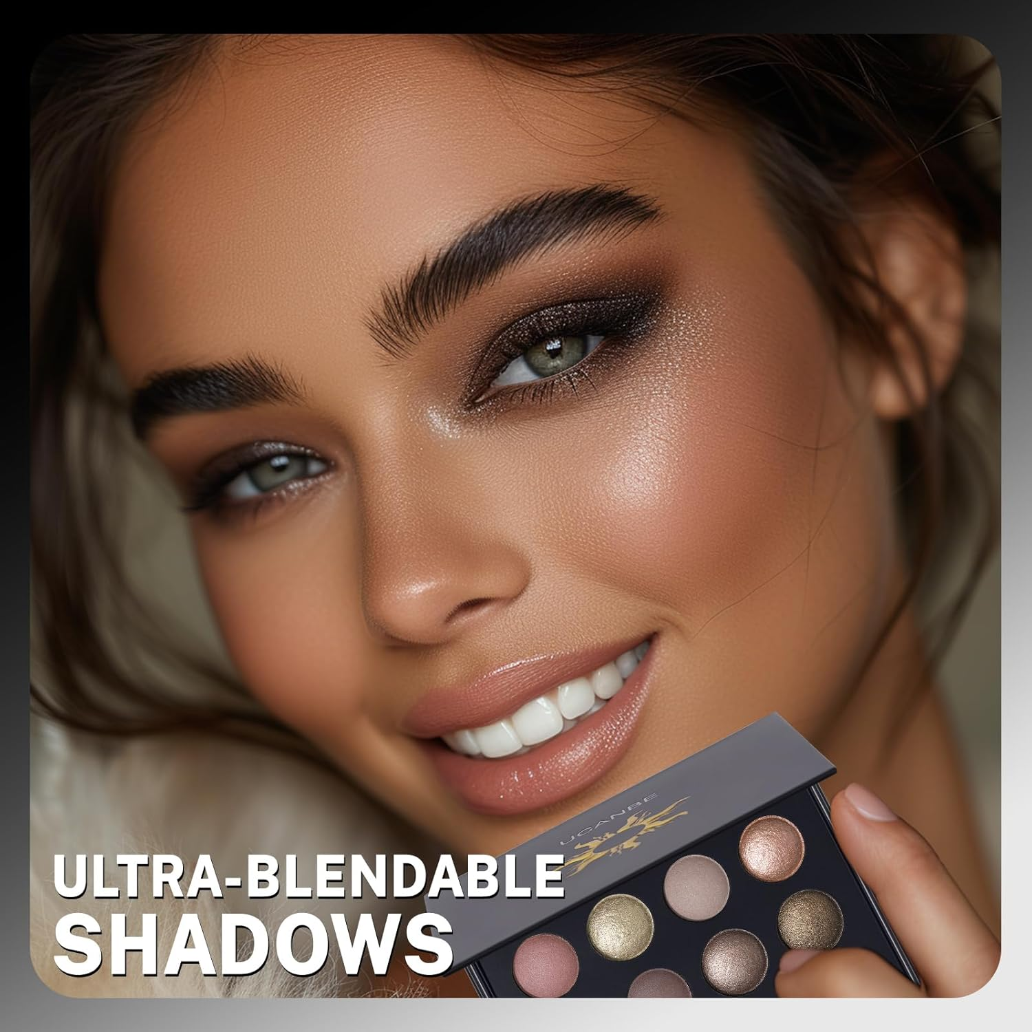 UCANBE Baked Eyeshadow Makeup Palette with Hidden Gems, 16 Colors Nude Eye Shadow with Matte Glitter Metallic Shimmer, Highly Pigmented Long Lasting Make up Pallet image number 5