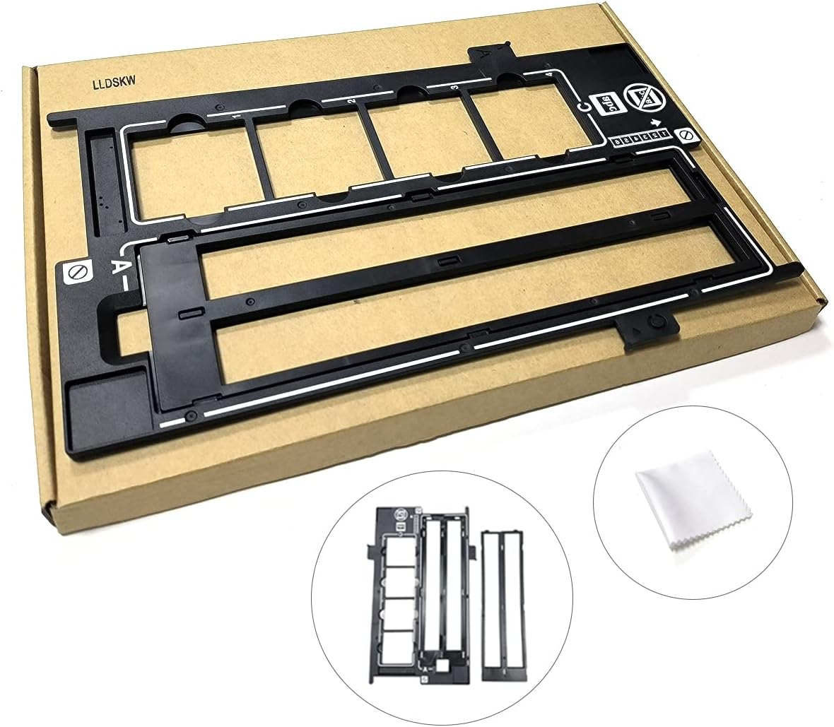 LLDSKW Film Holder 35Mm Compatible with Epson V500 V550 V600 X750 X770 X820 4490 2450 3170 3200 35Mm Negative Holder 1423040 1403903 1401444 1401439 image number 1