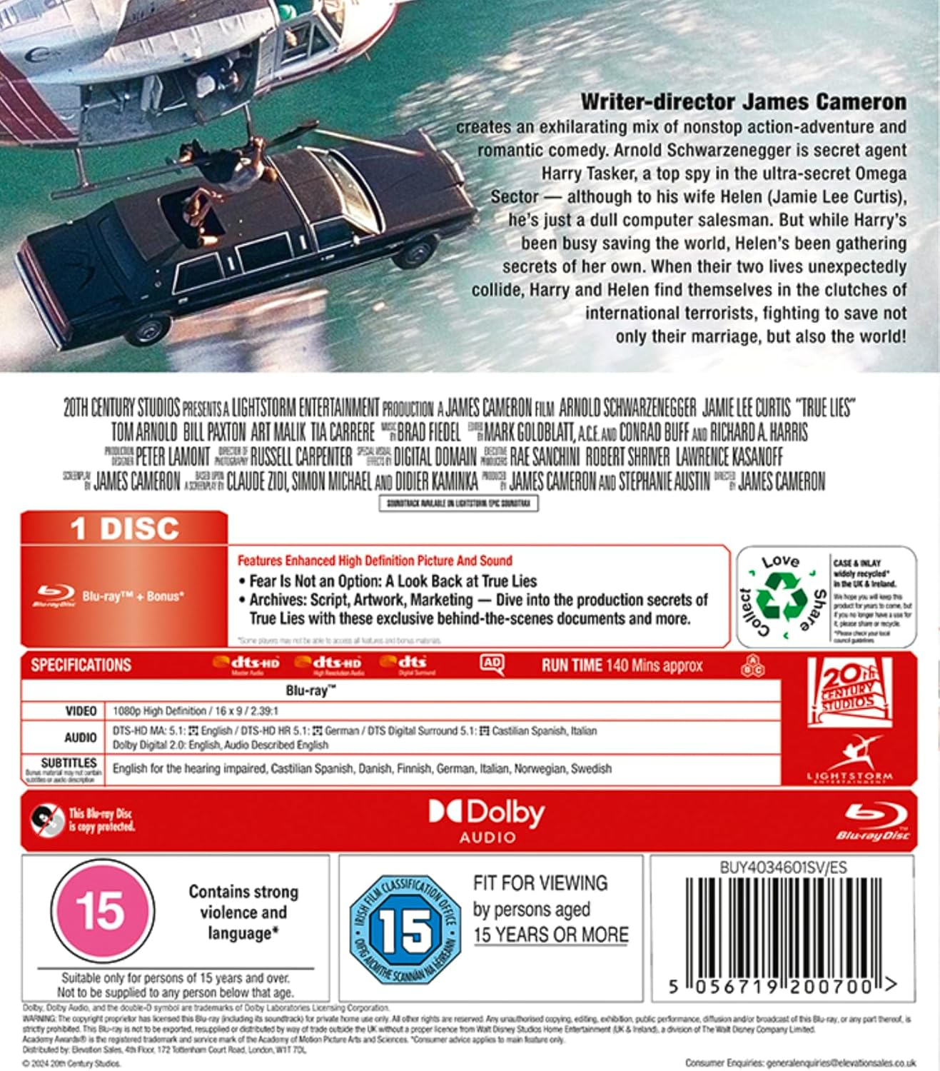 True Lies Blu-Ray DVD [Region Free] image number 5