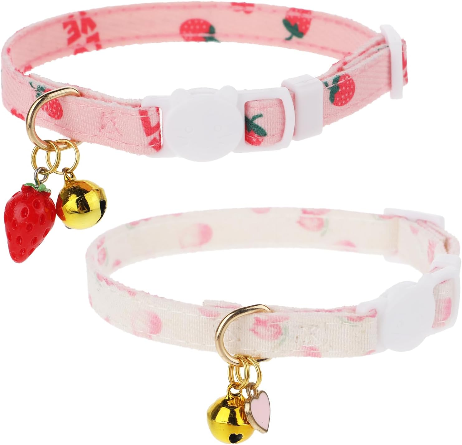 Pack of 2 Tear-Off Cat Collars, Reflective Cat Collars, Adjustable Cat Collar, Cute Kitten Collar, Ideal for Cats image number 4