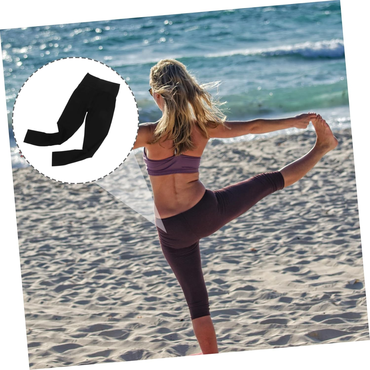 Minkissy Women Maternity Leggings over the Belly Pregnancy Pants Elastic Maternity Workout Leggings Comfortable and Versatile for Yoga Walking and Daily Activities XL image number 4