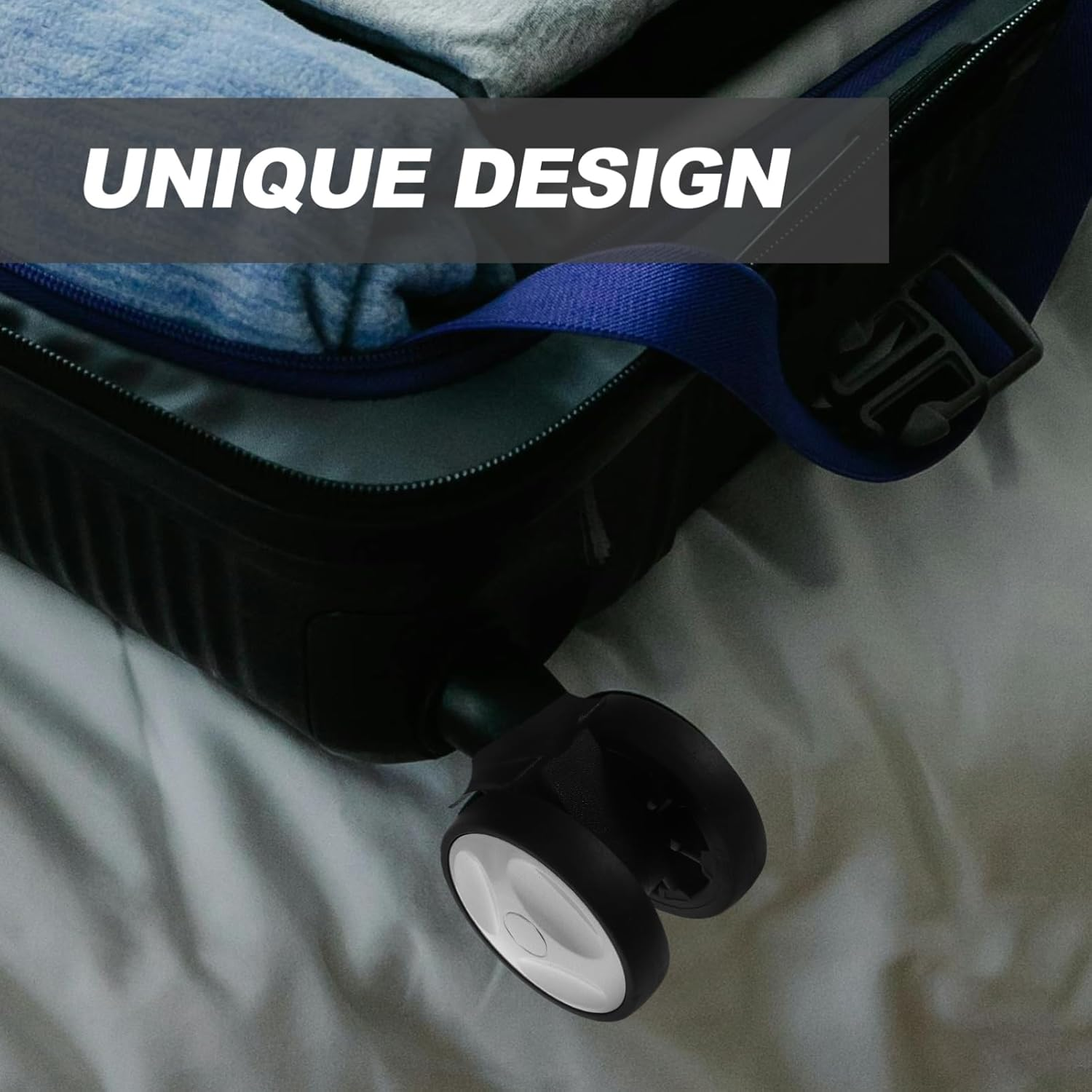 LALADEFIEE Replacement Wheel for Suitcase Travel Luggage Gear Plastic Swivel Wheel Easy Install for Hard Case image number 1