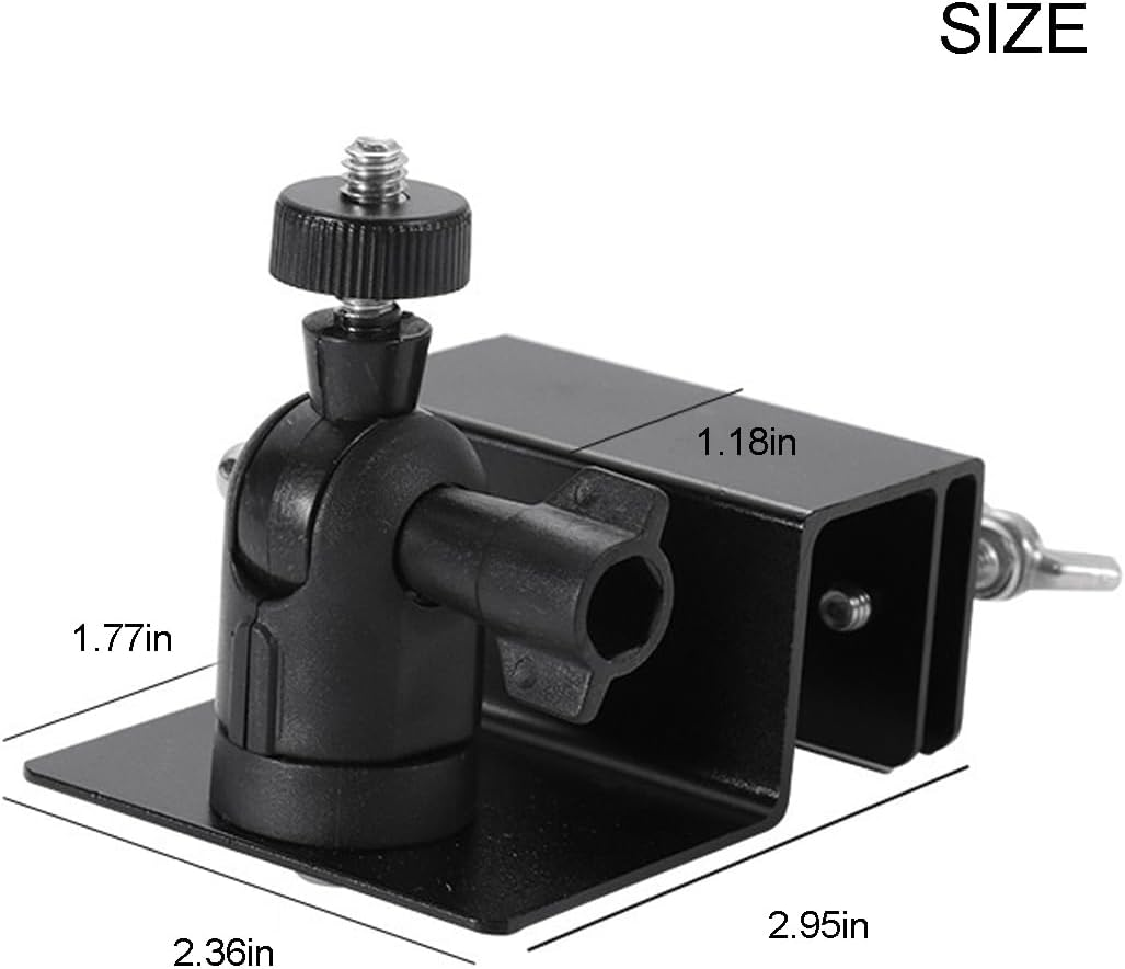 Gutter Mount for Arlo and Eufy Cameras, Black, 360-Degree Rotation, 90-Degree Tilt, Secure Mounting, Weatherproof Alloy Mount for Camera Solar Panel-No Drill image number 1