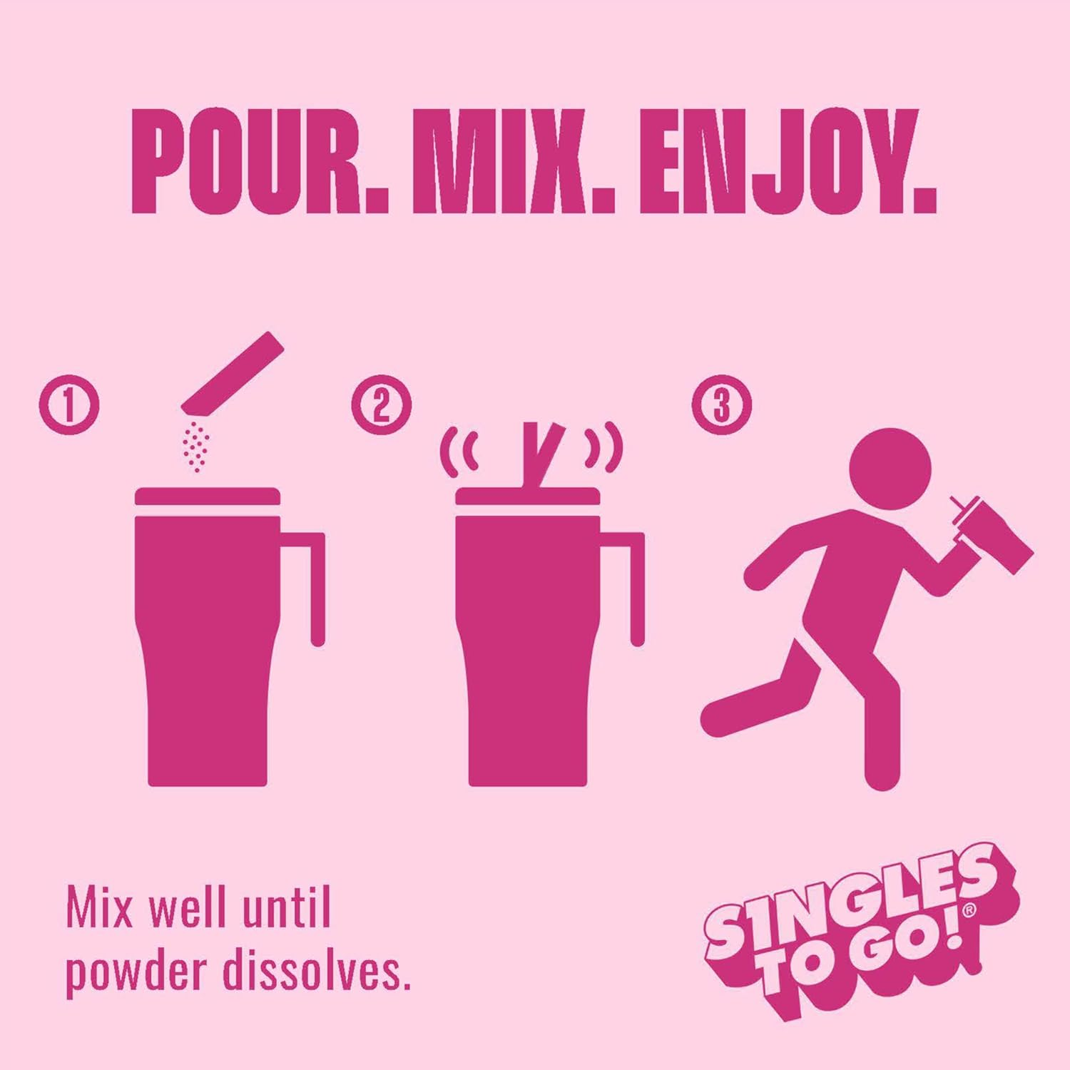 Starburst Singles to Go Powdered Drink Mix, All Pink Strawberry, 12 Boxes with 6 Packets Each - 72 Total Servings, Sugar-Free Drink Powder, Just Add Water, 0.87 Pound (Pack of 12) image number 5