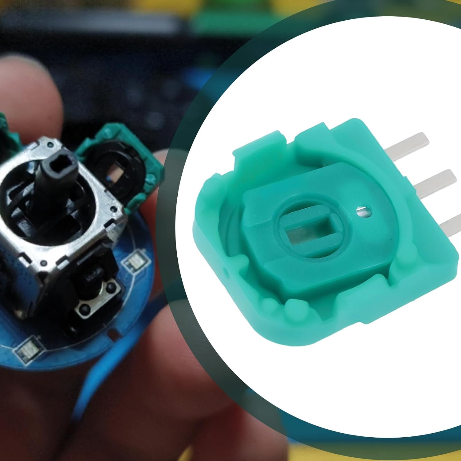 SING F LTD 4PCS 3D Hall Effect Potentiometer Compatible with PS5 Joystick 9.6X13.3Mm 3D Analog Sensor Joystick Module Potentiometer image number 6