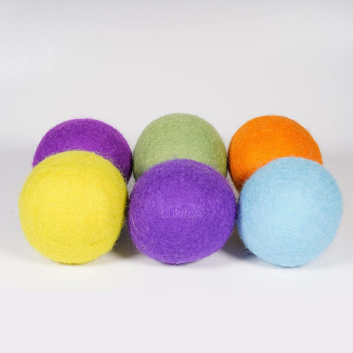 Wool Dryer Ball XL, Organic Eco Premium 100% Natural Fabric Laundry Softener, Shortens Drying Time, Reusable, Reduce Wrinkles and Static Cling, Handmade with 100% New Zealand Wool (6-Colors) image number 5